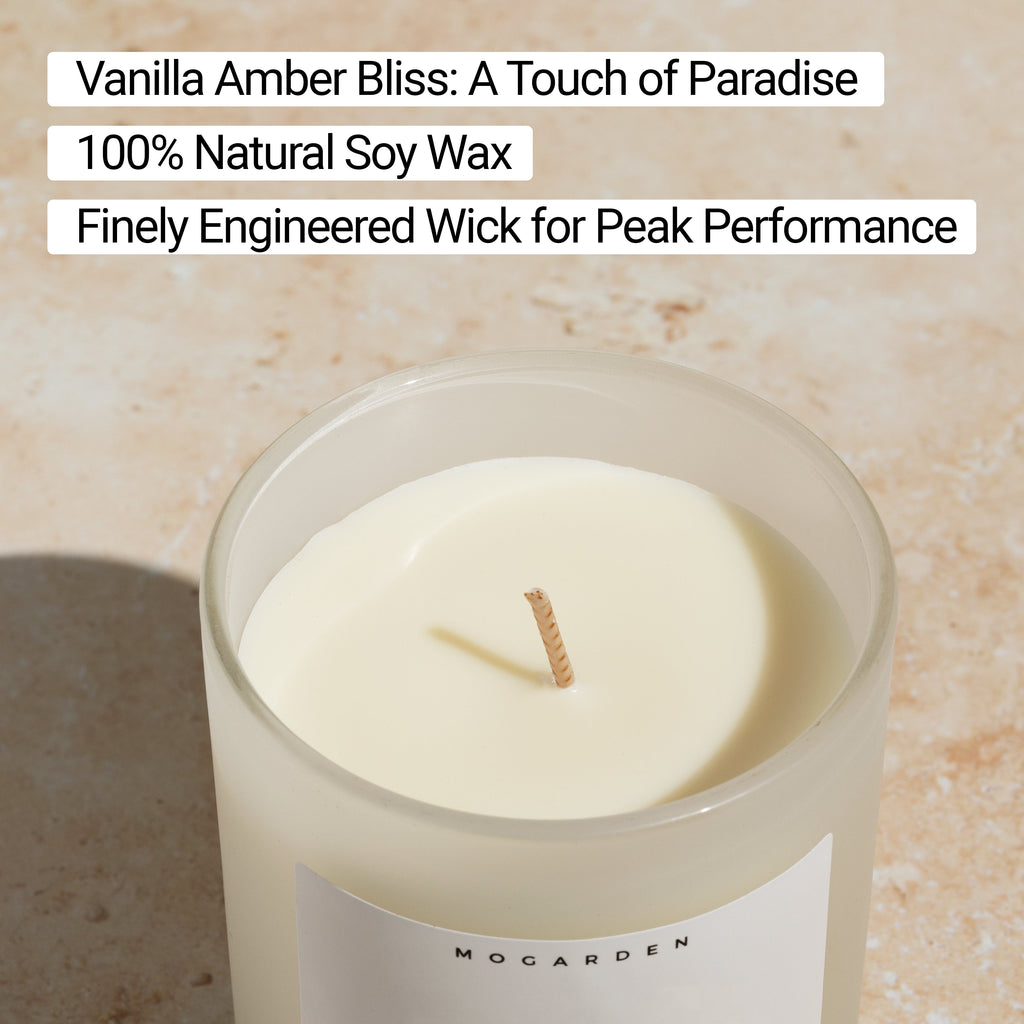80th Birthday Candle with Luxury Vanilla Amber Scent