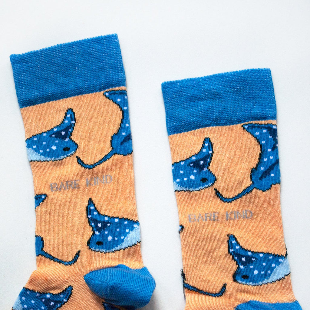 Save the Rays Bamboo Socks in Orange