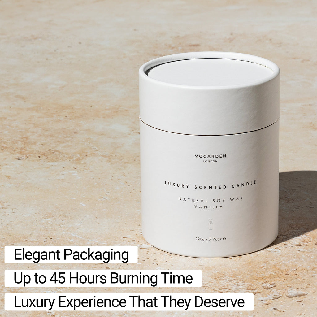 Luxury Vanilla Amber Soy Candle for Engagements and Weddings