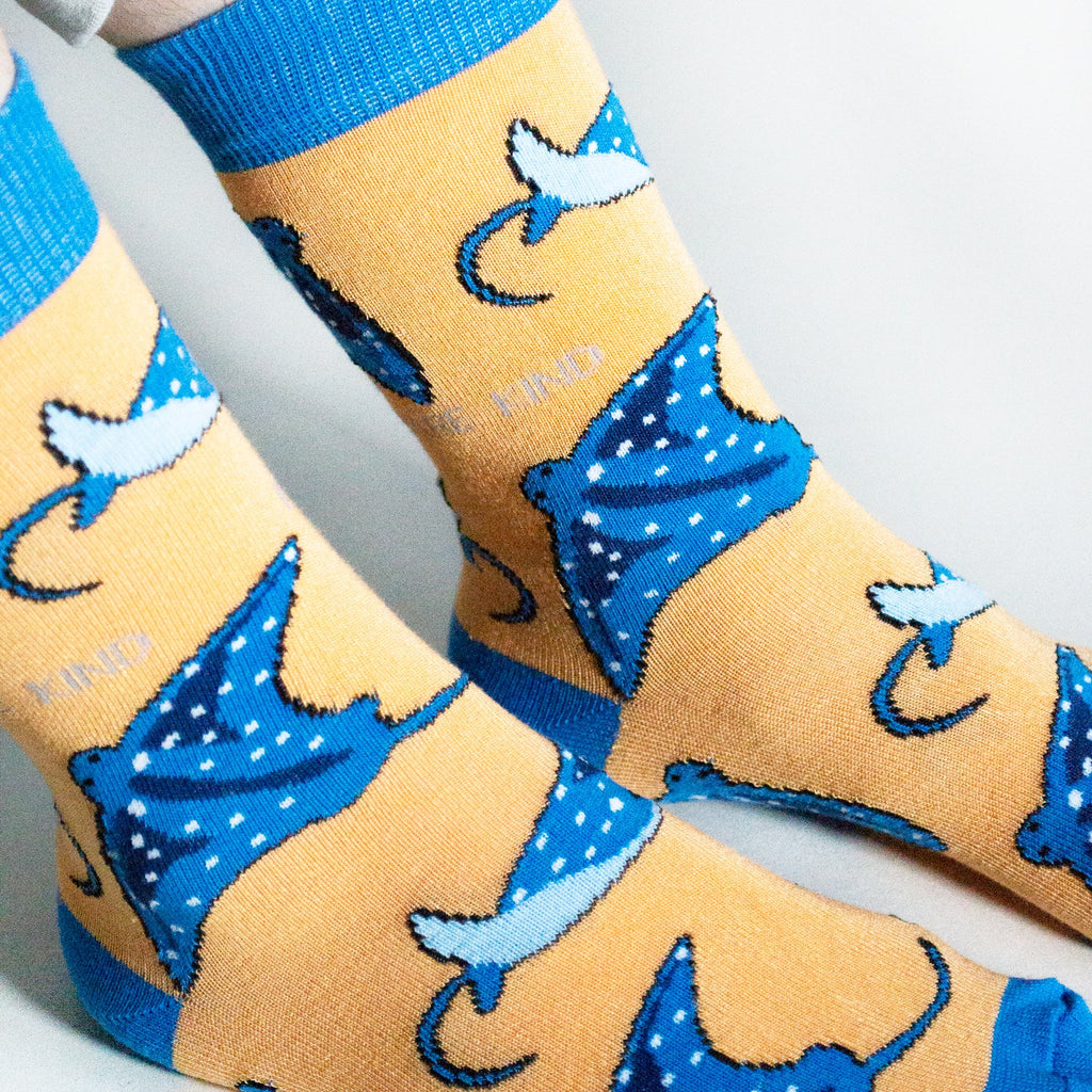 Save the Rays Bamboo Socks in Orange