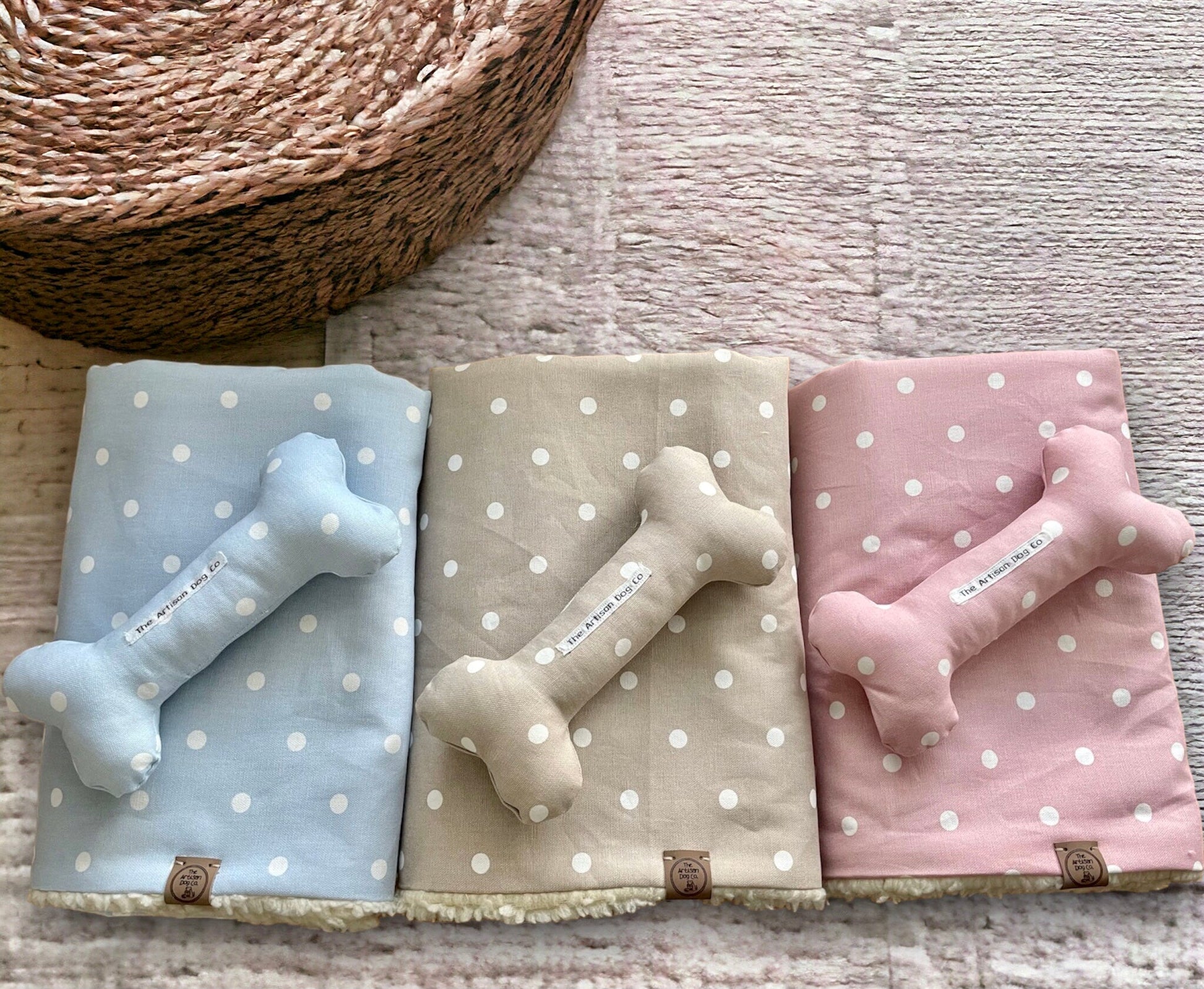 Handcrafted Squeaky Dog Bone Toy
