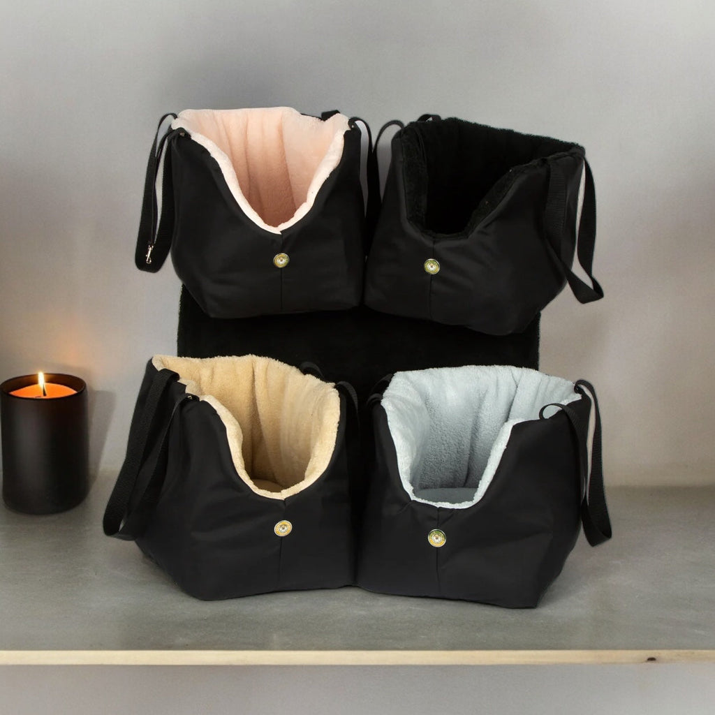 Black and Pink Luxury Rainy Bear Dog Carrier