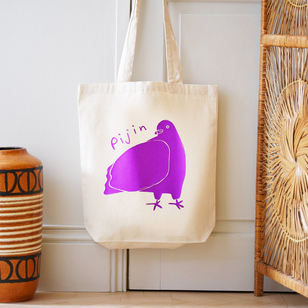 Pijin Tote Bag for Pigeon Lovers