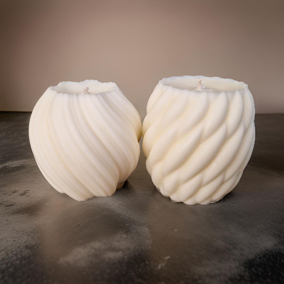 Natural Unscented Pillar Candles