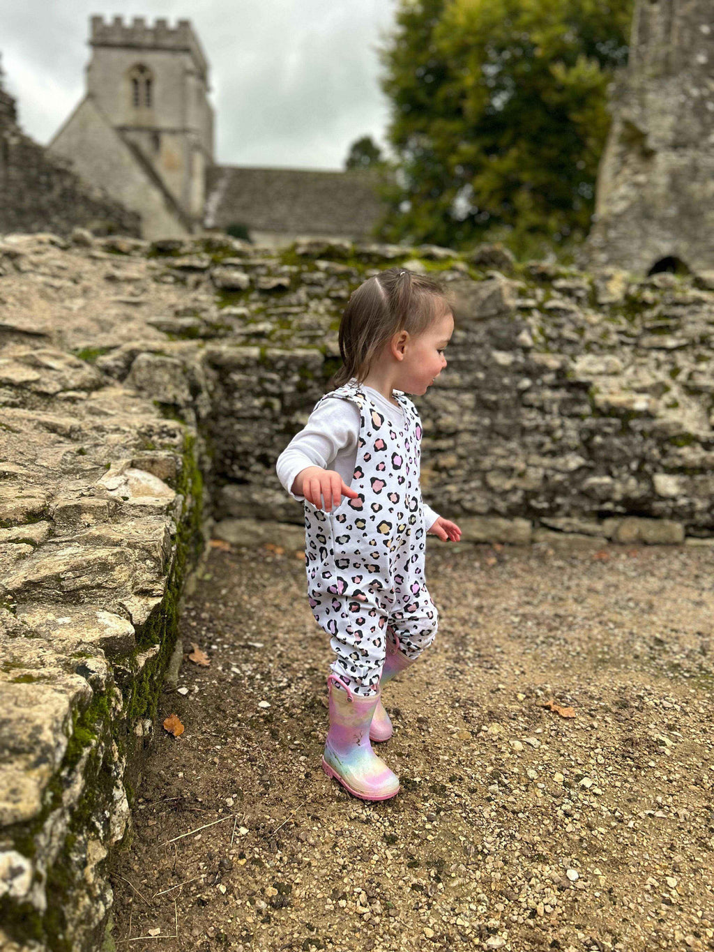 Pastel Leopard Romper for Babies and Children