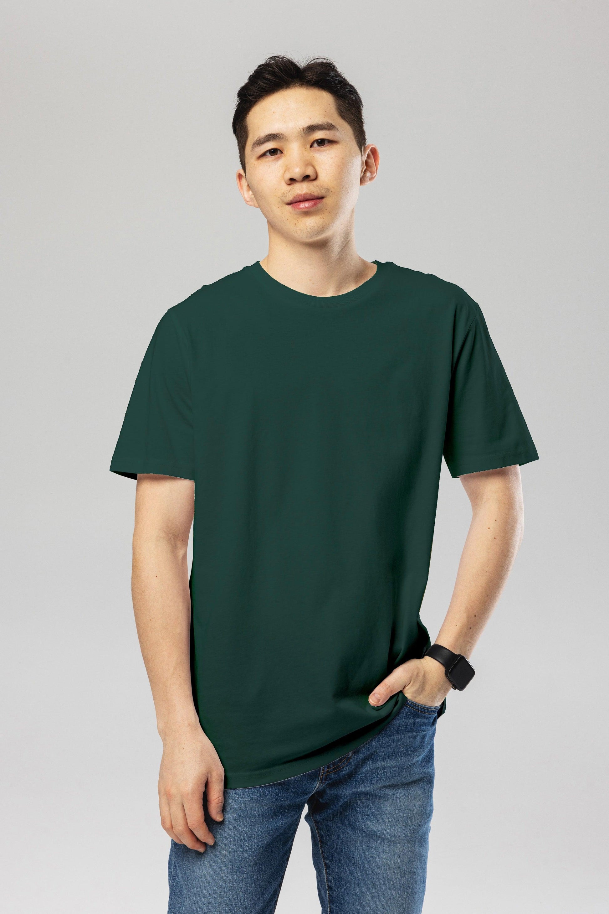 Dark Green Organic Cotton T-Shirt