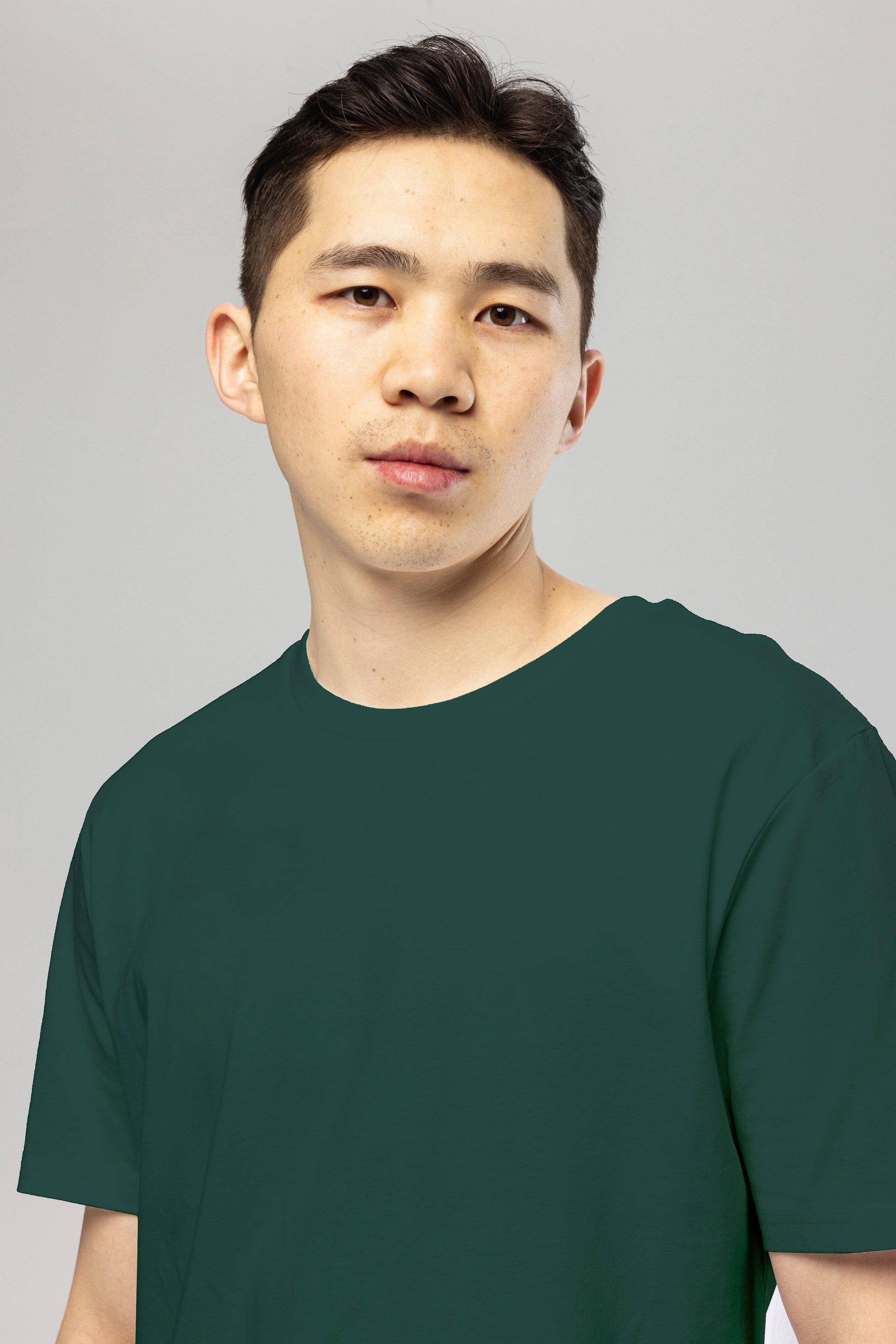 Dark Green Organic Cotton T-Shirt
