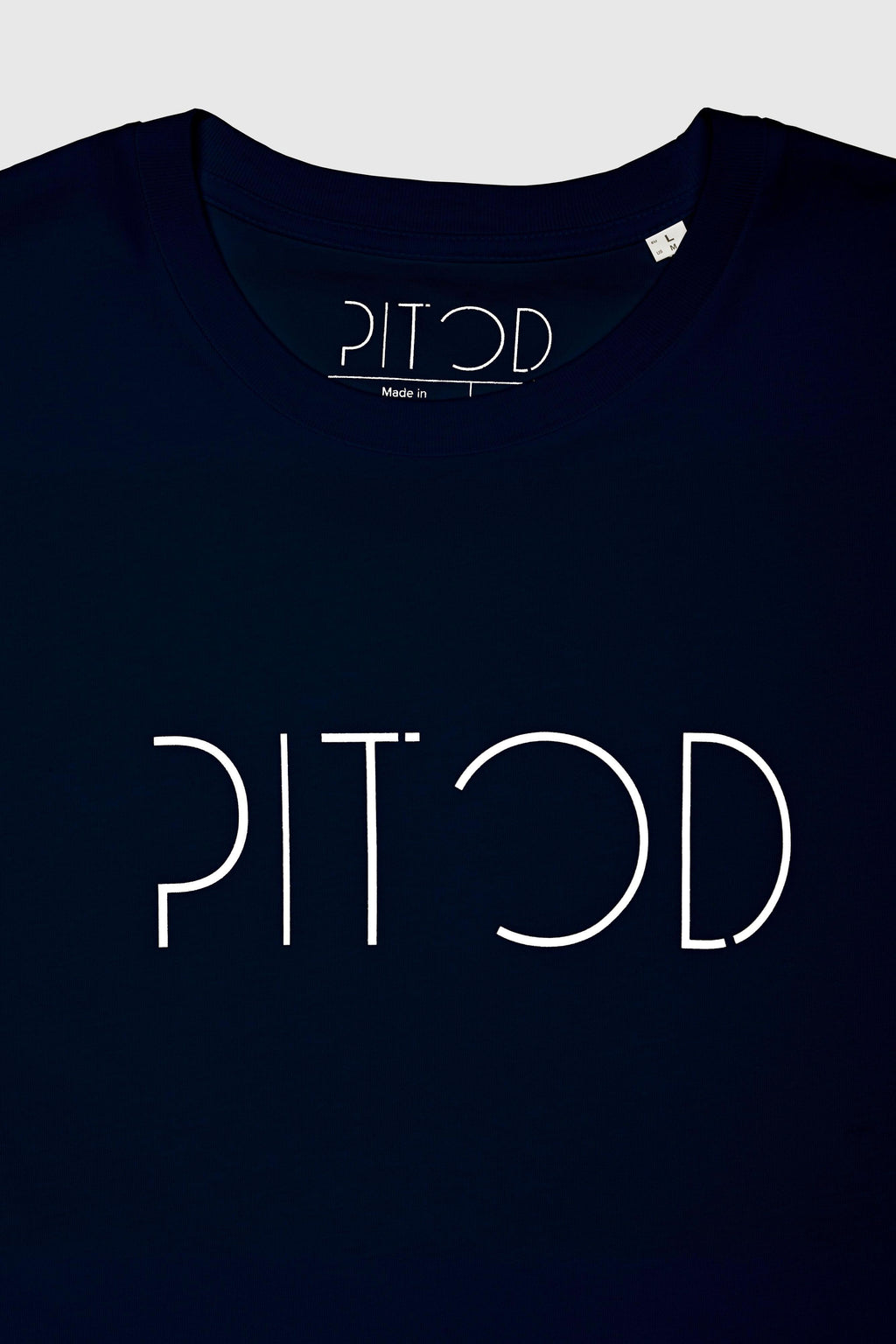 Organic Cotton Logo T Shirt Navy