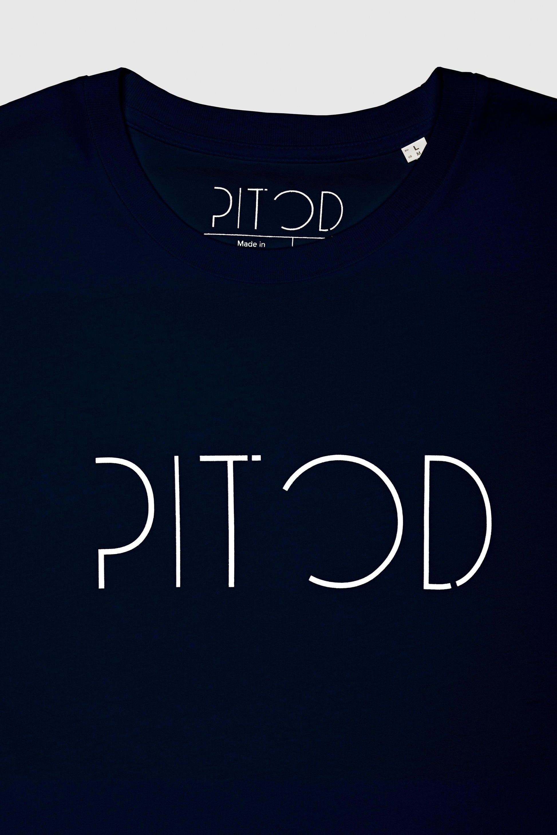 Organic Cotton Logo T Shirt Navy
