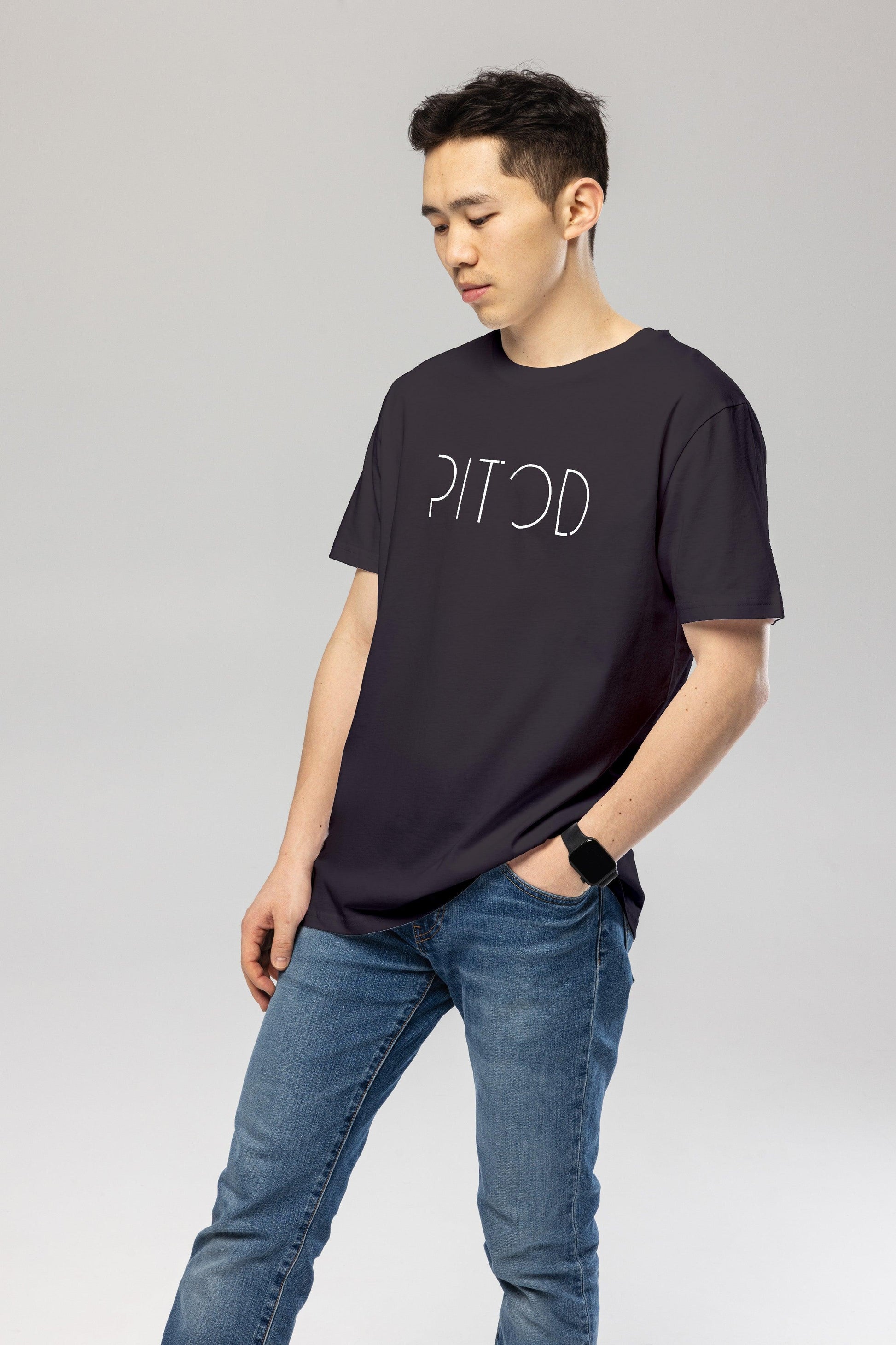 Organic Logo T-Shirt in Dark Grey