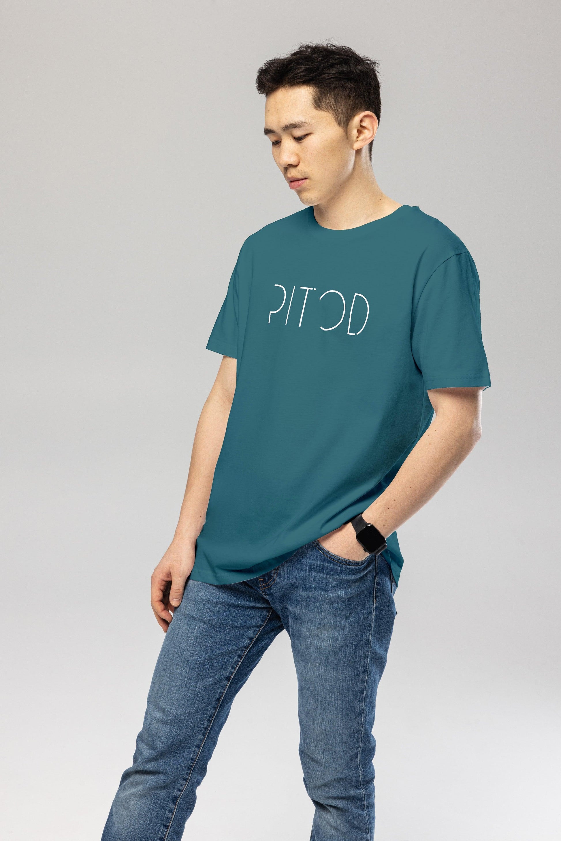 Organic Logo T-Shirt in Stargazer