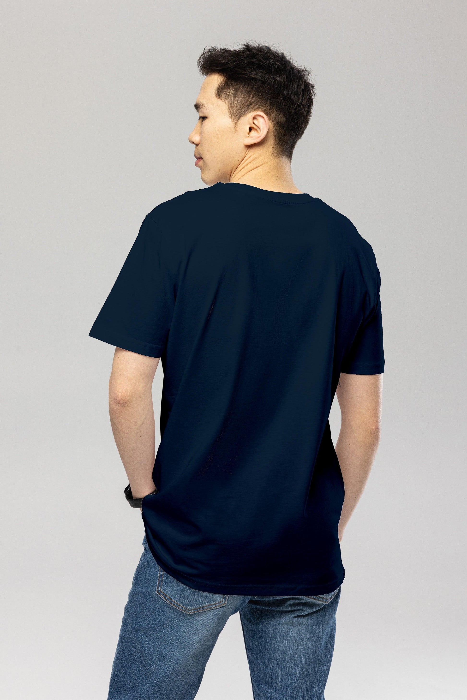 Organic Cotton Logo T Shirt Navy