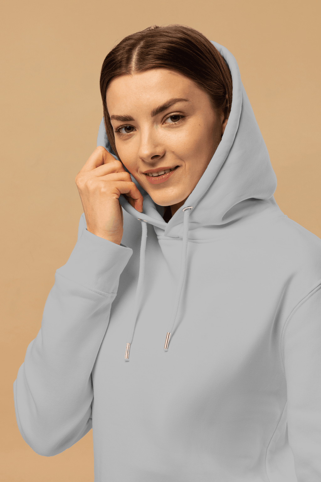 Minimalist Grey Hoodie in Organic Cotton