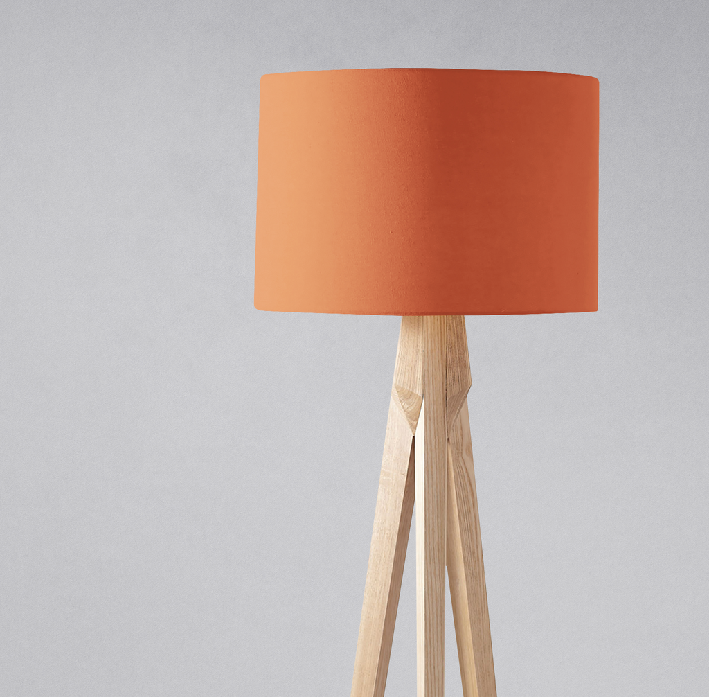 Plain Ginger Terracotta Lampshade for Ceiling or Table Lamp