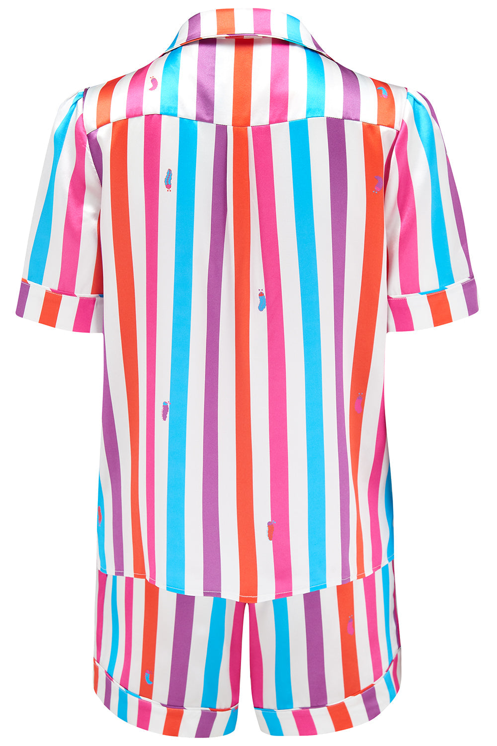 Rosie Hawaiian Stripe Silk Shorts