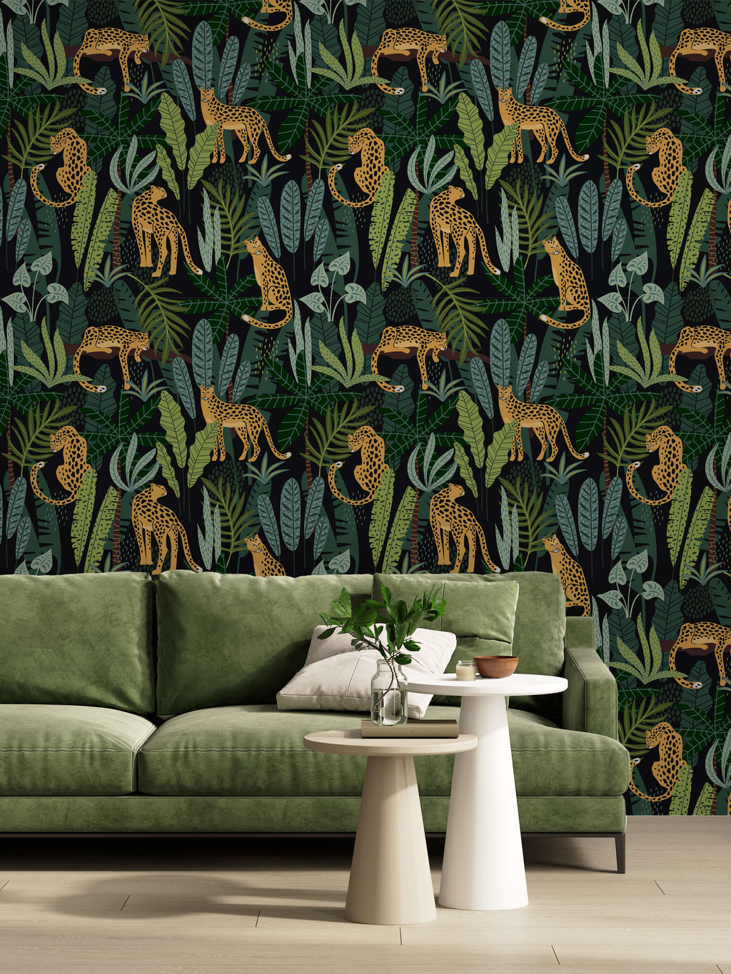 Leopard Jungle Porta Wallpaper