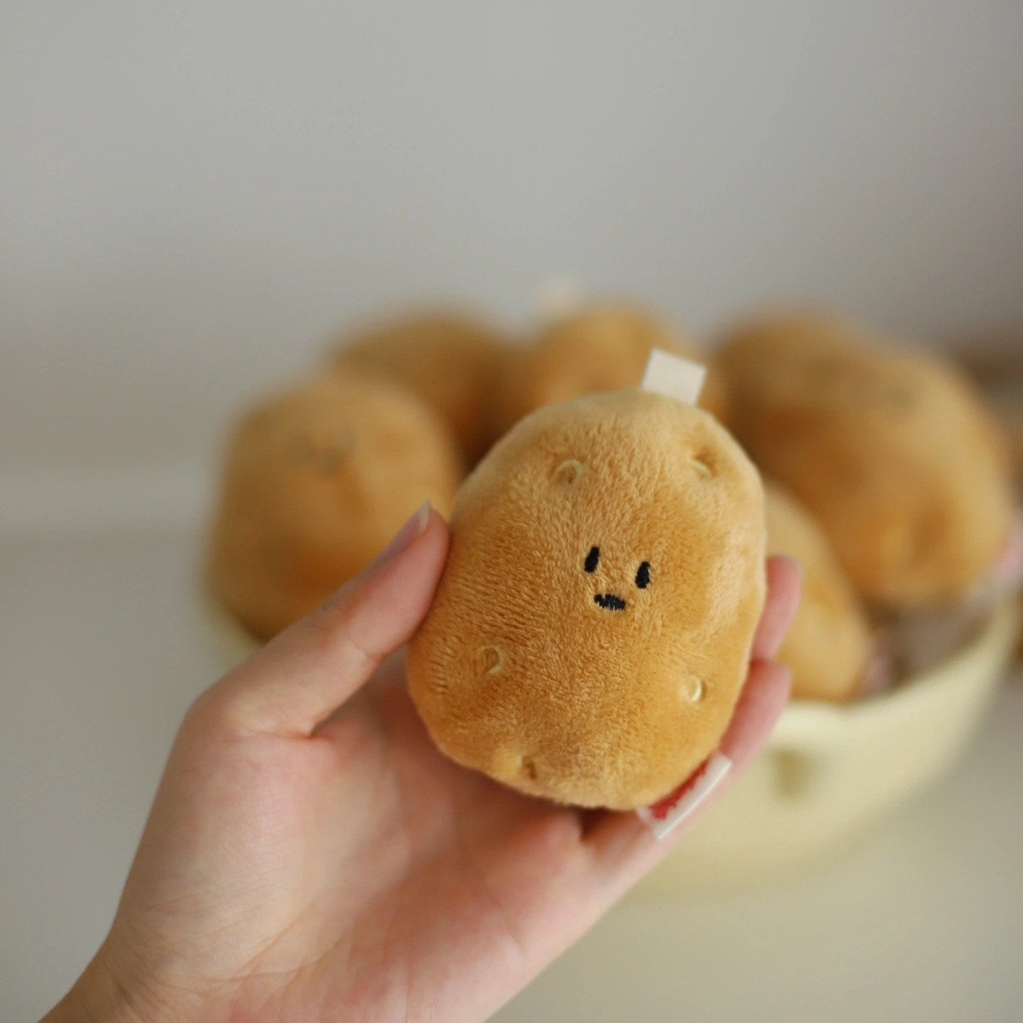 Daily White Potato Plush Charm