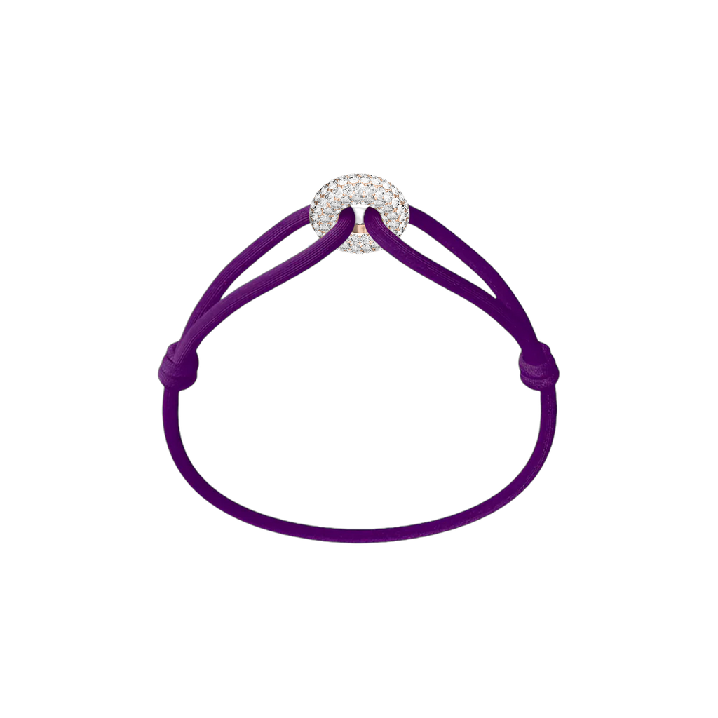 Rose Soho Pave Cord Bracelet