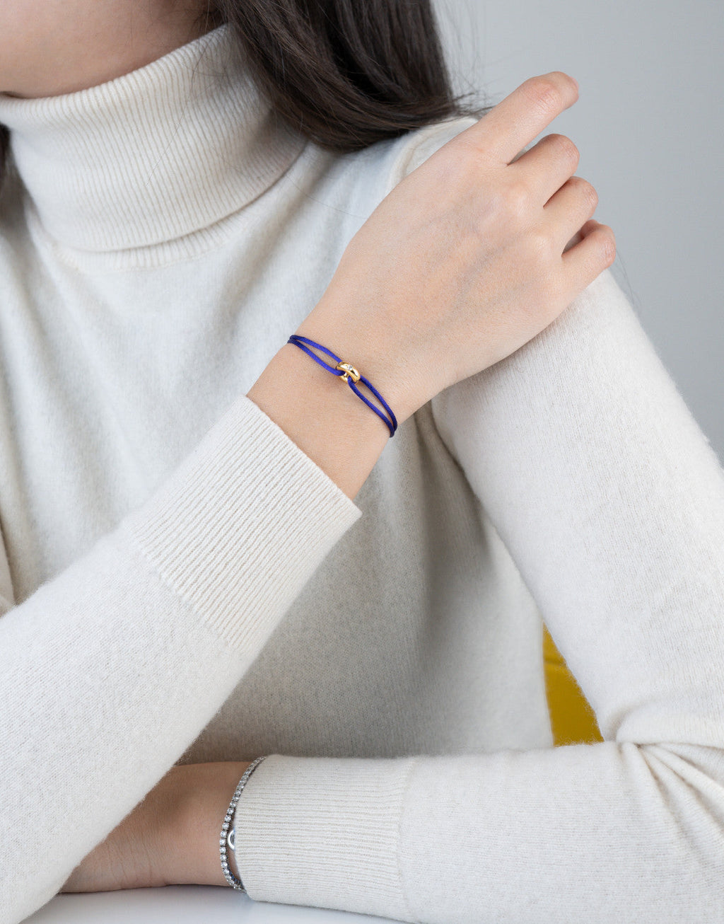 Mini Golden Soho Diamond Cord Bracelet