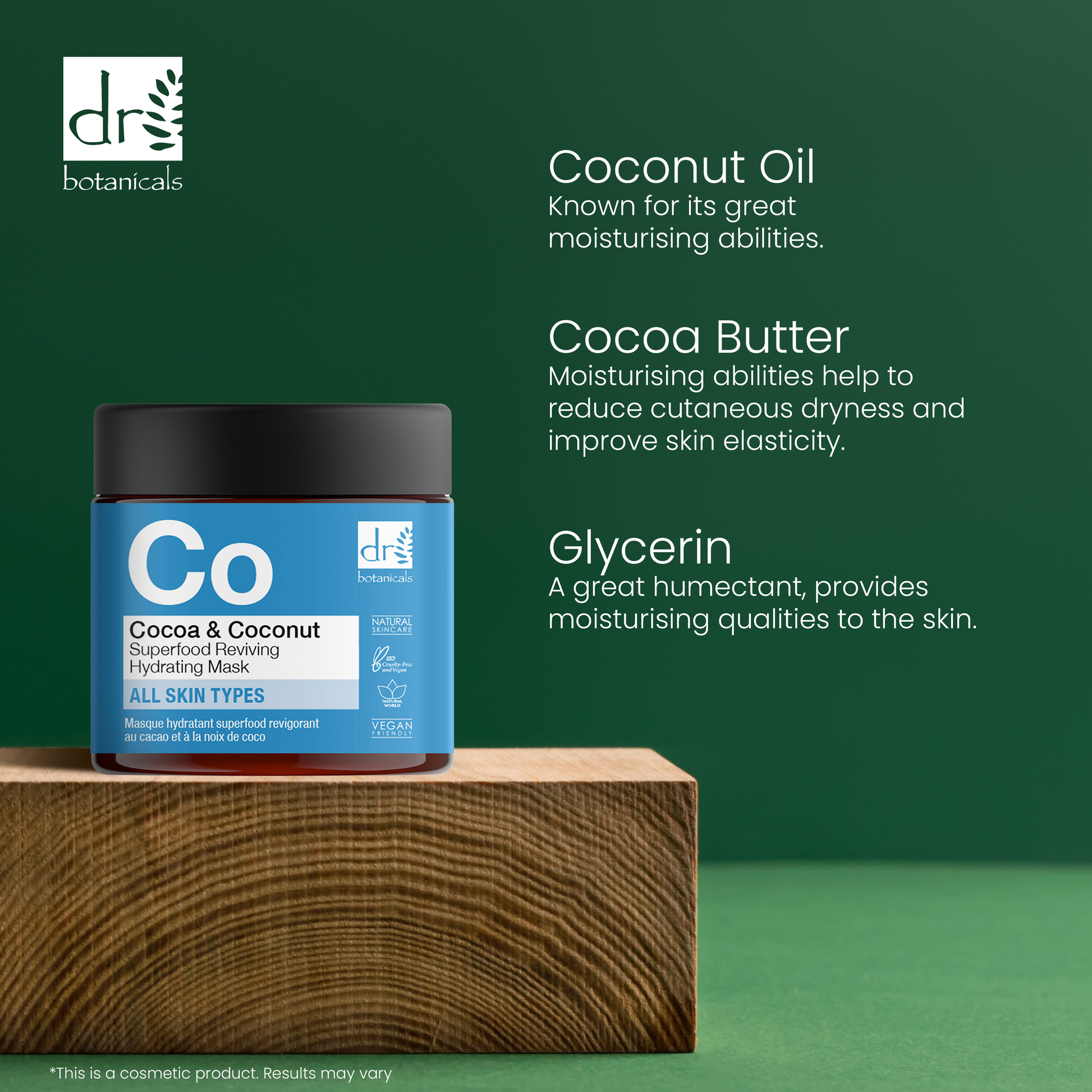 Cocoa and Coconut Superfood Reviving Hydrating Mask 60ml