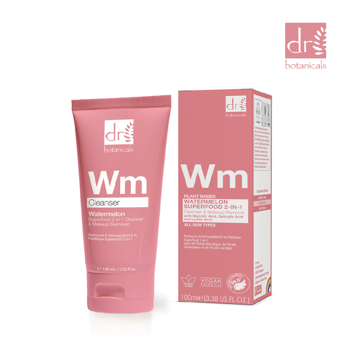 Watermelon Superfood 2 in 1 Cleanser and Makeup Remover 100ml