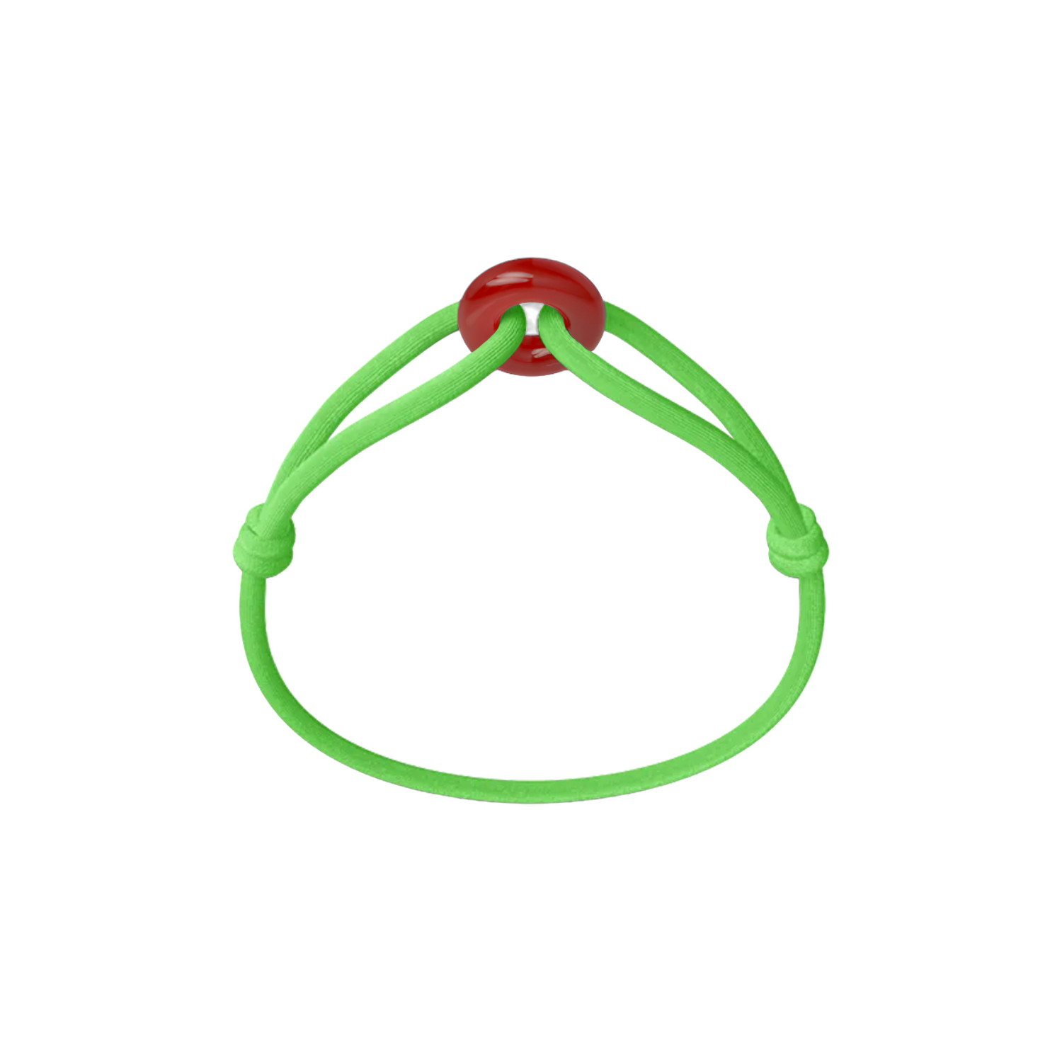 Red Soho Cord Bracelet with Carnelian