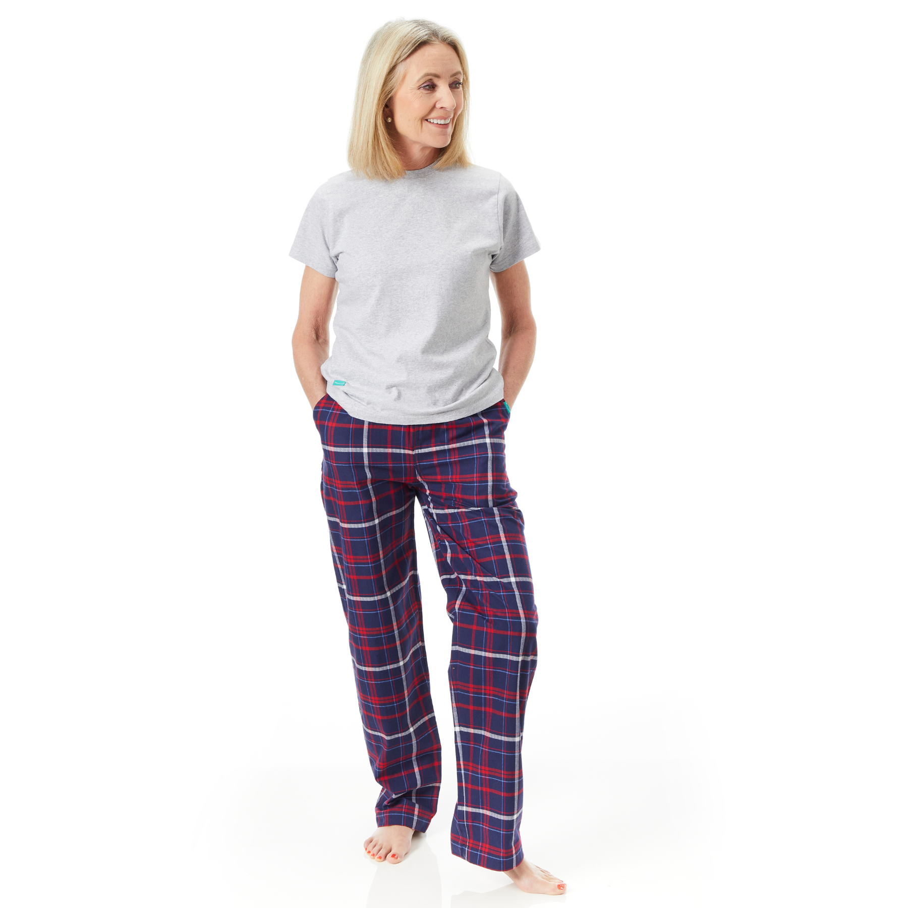 Women Red Panda Loungers in Organic Cotton