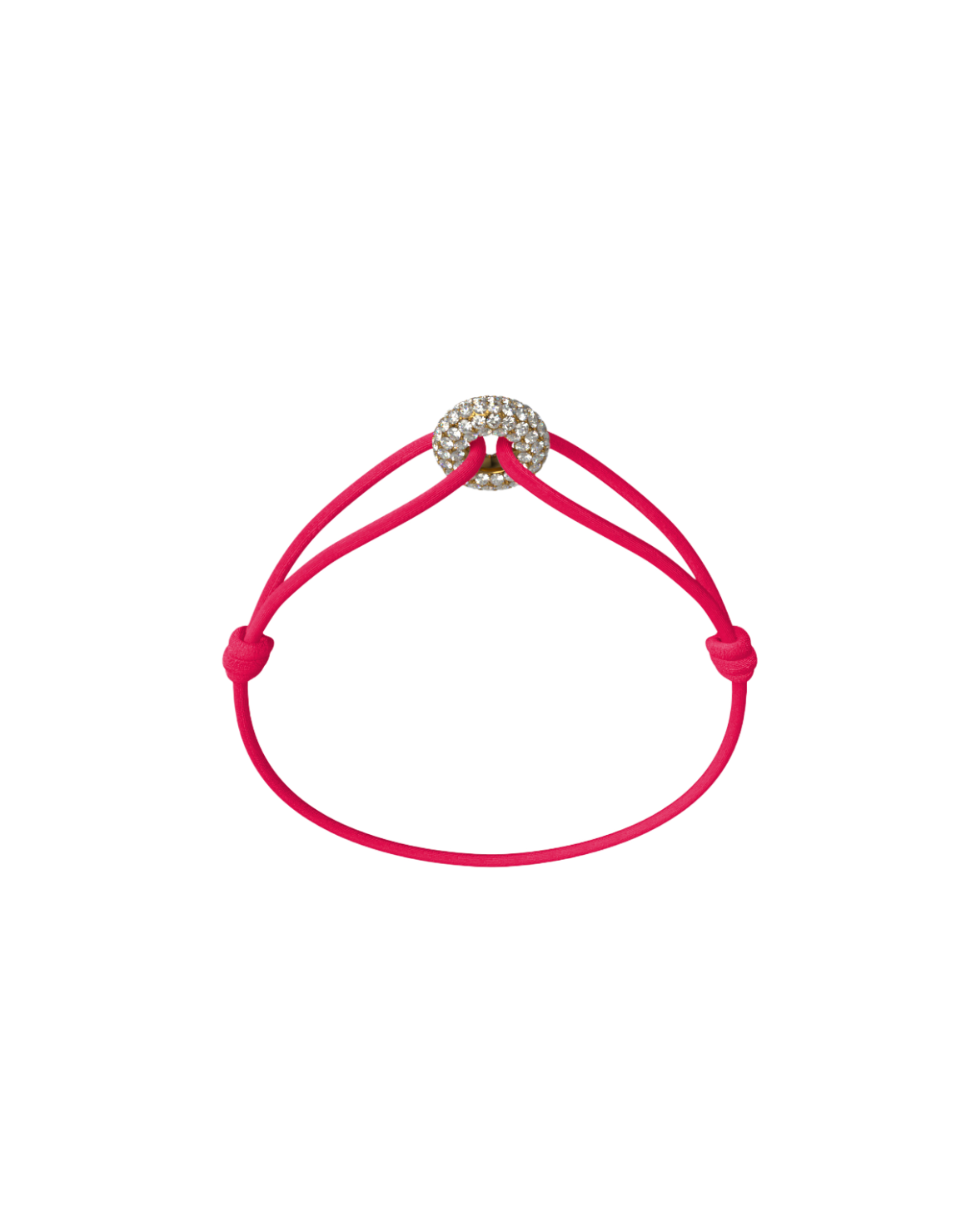 Mini Golden Soho Pave Cord Bracelet