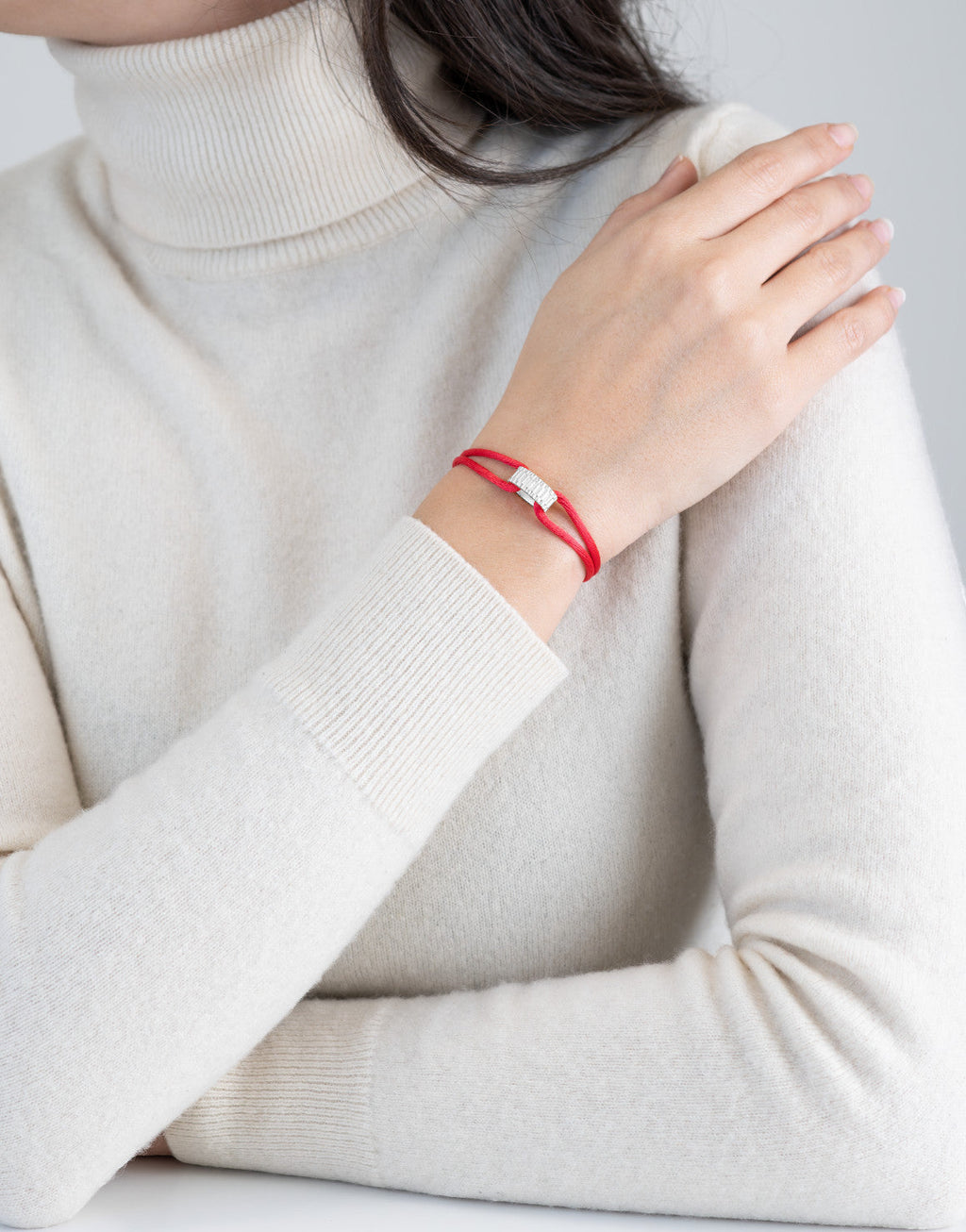 Regent Cord Bracelet in Sterling Silver