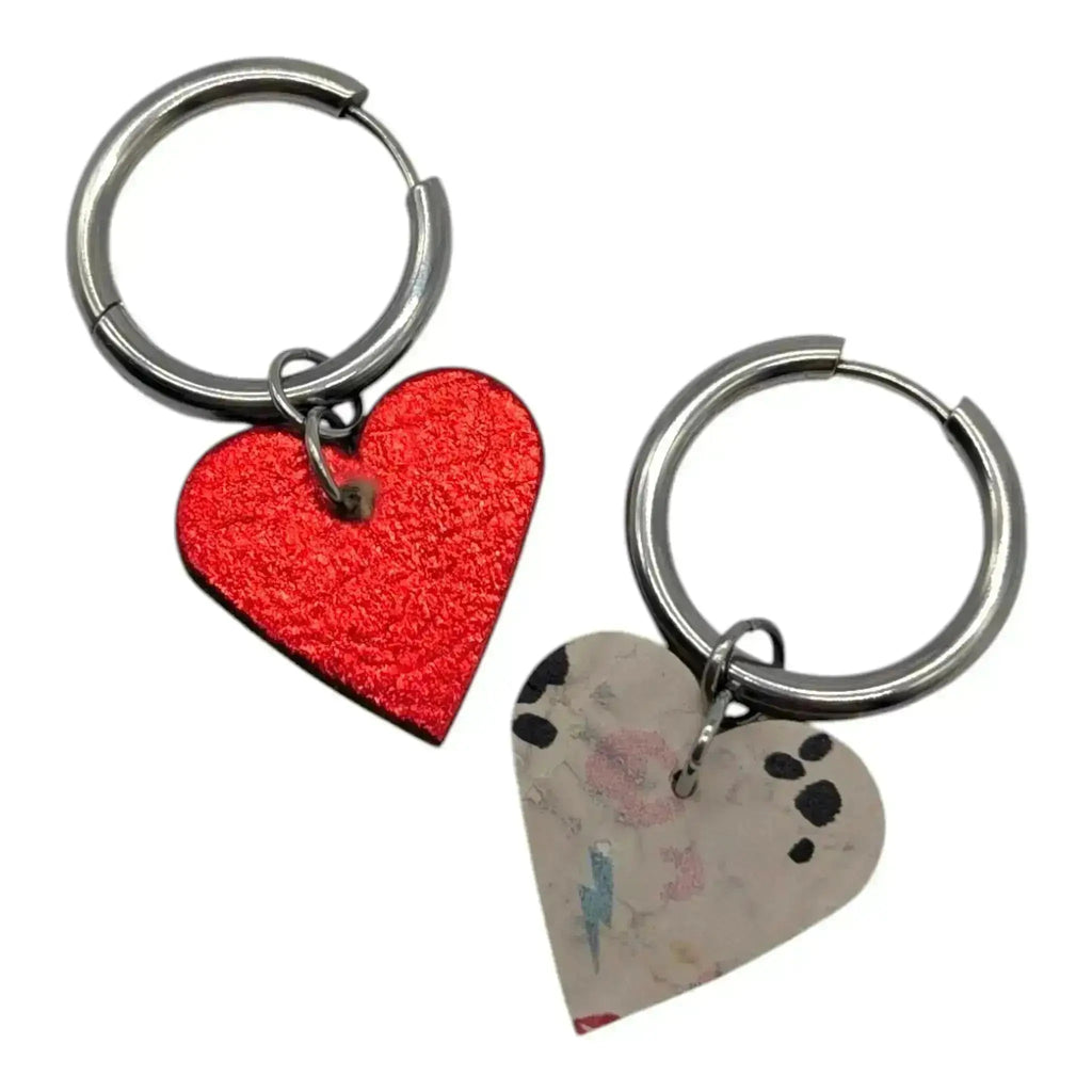 Red Heart Mini Cork Charms