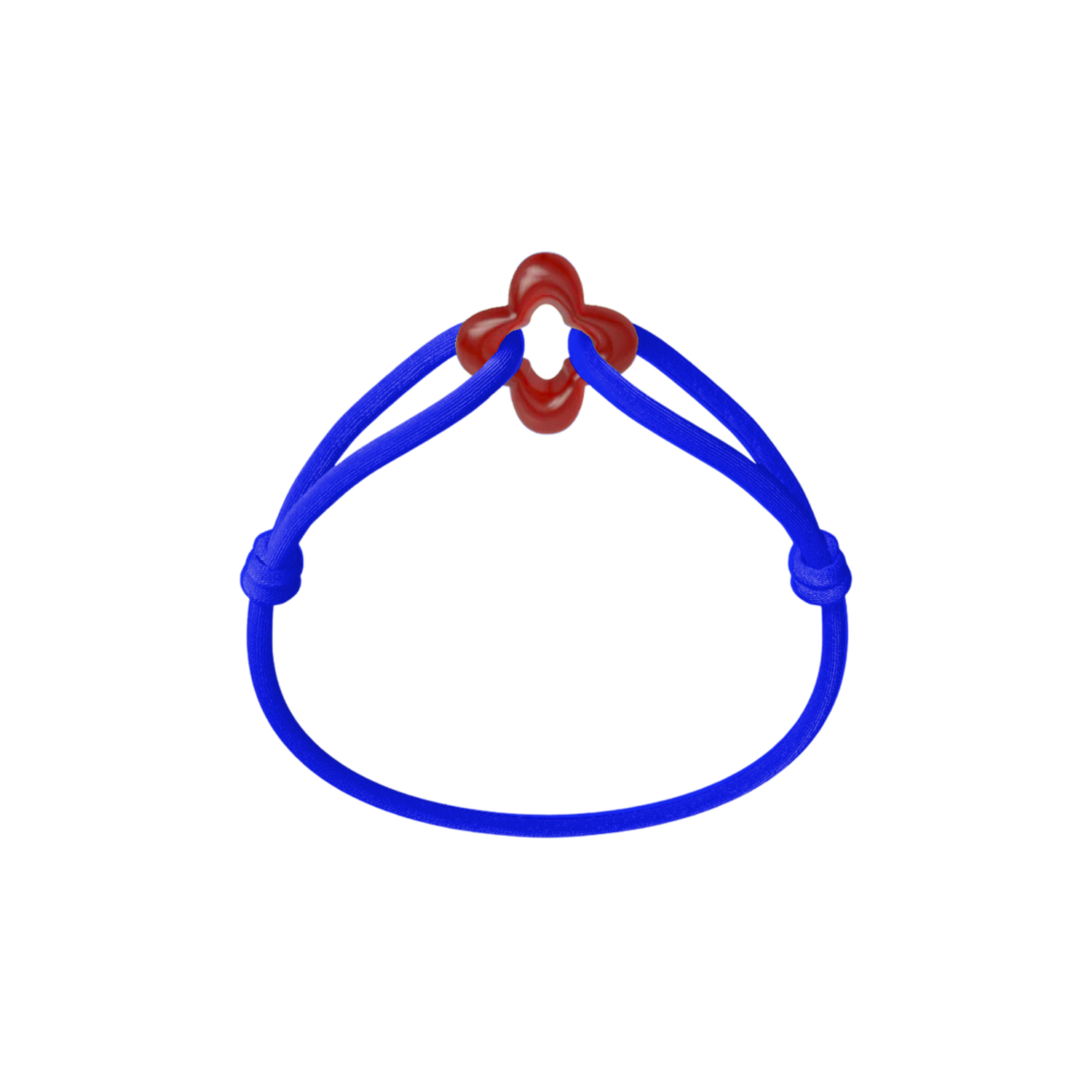 Red Clover Cord Bracelet with Carnelian