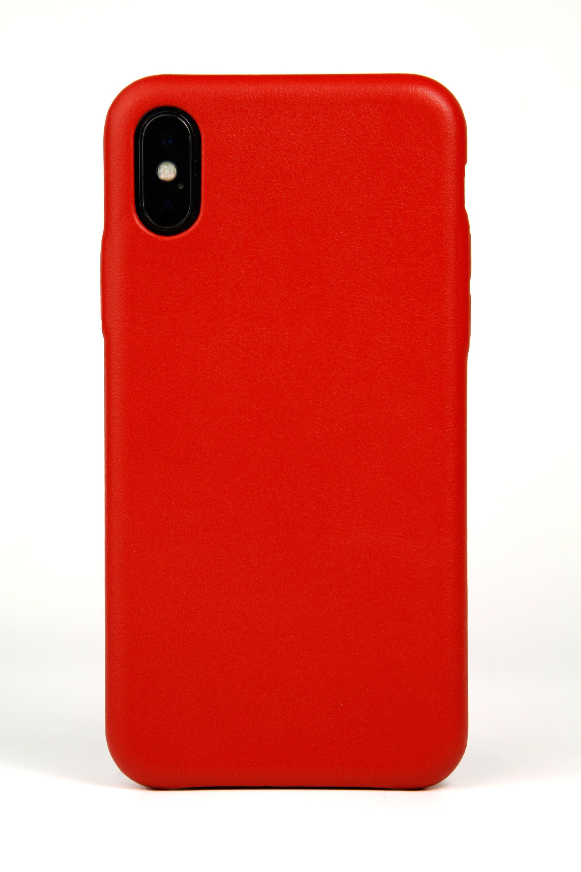 Red Leather iPhone X Case