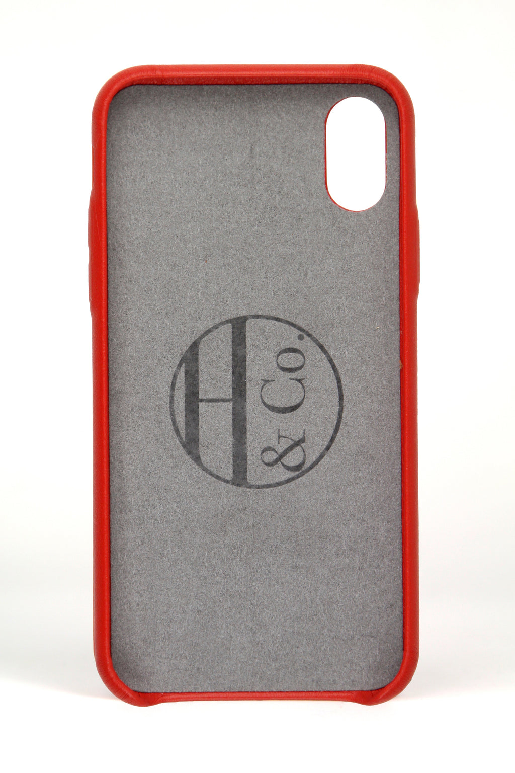 Red Leather iPhone X Case