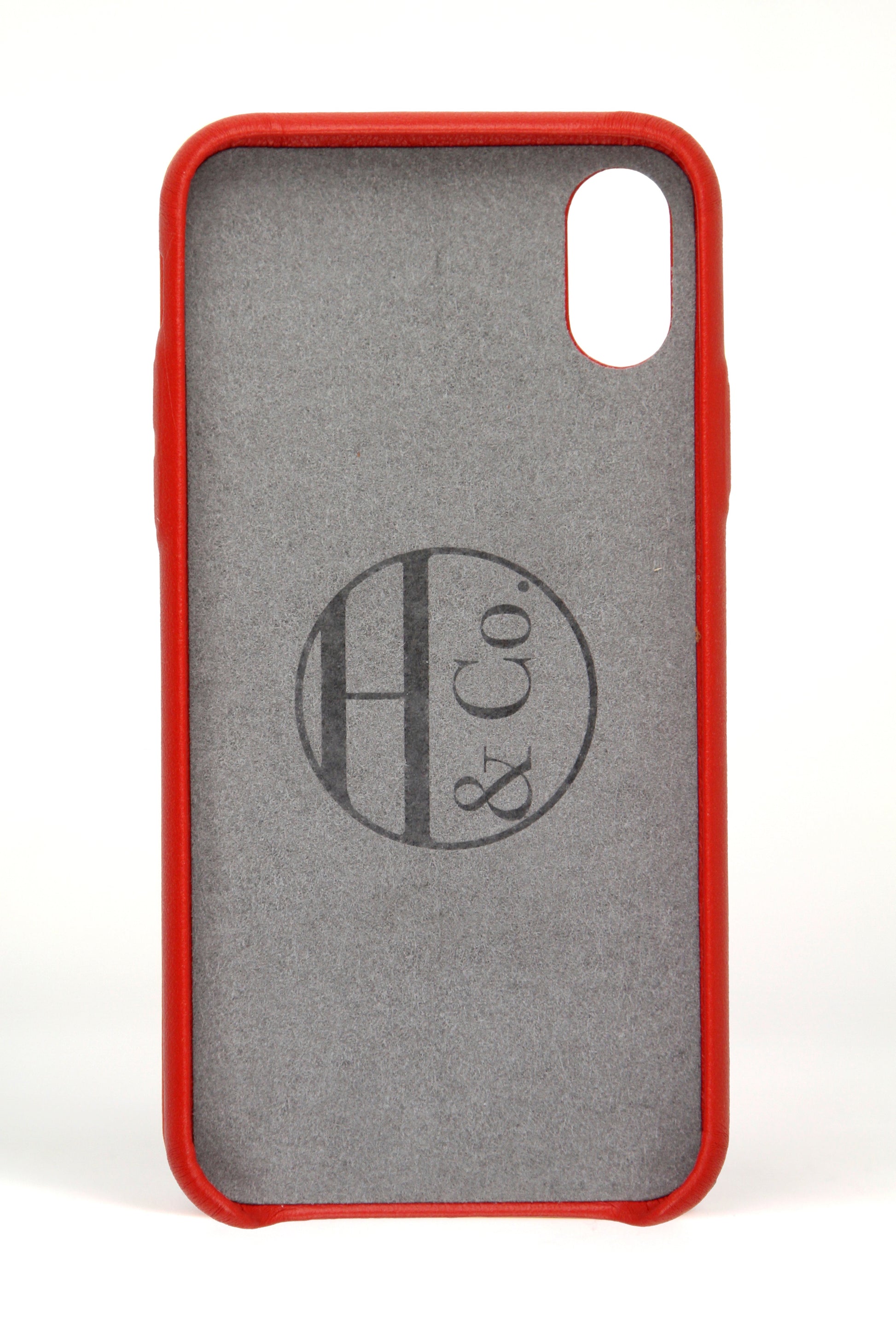 Red Leather iPhone X Case