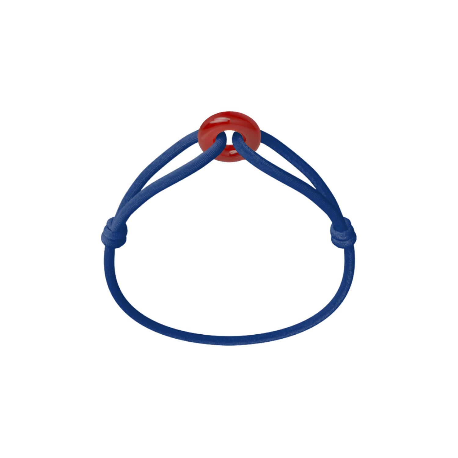 Red Soho Cord Bracelet with Carnelian