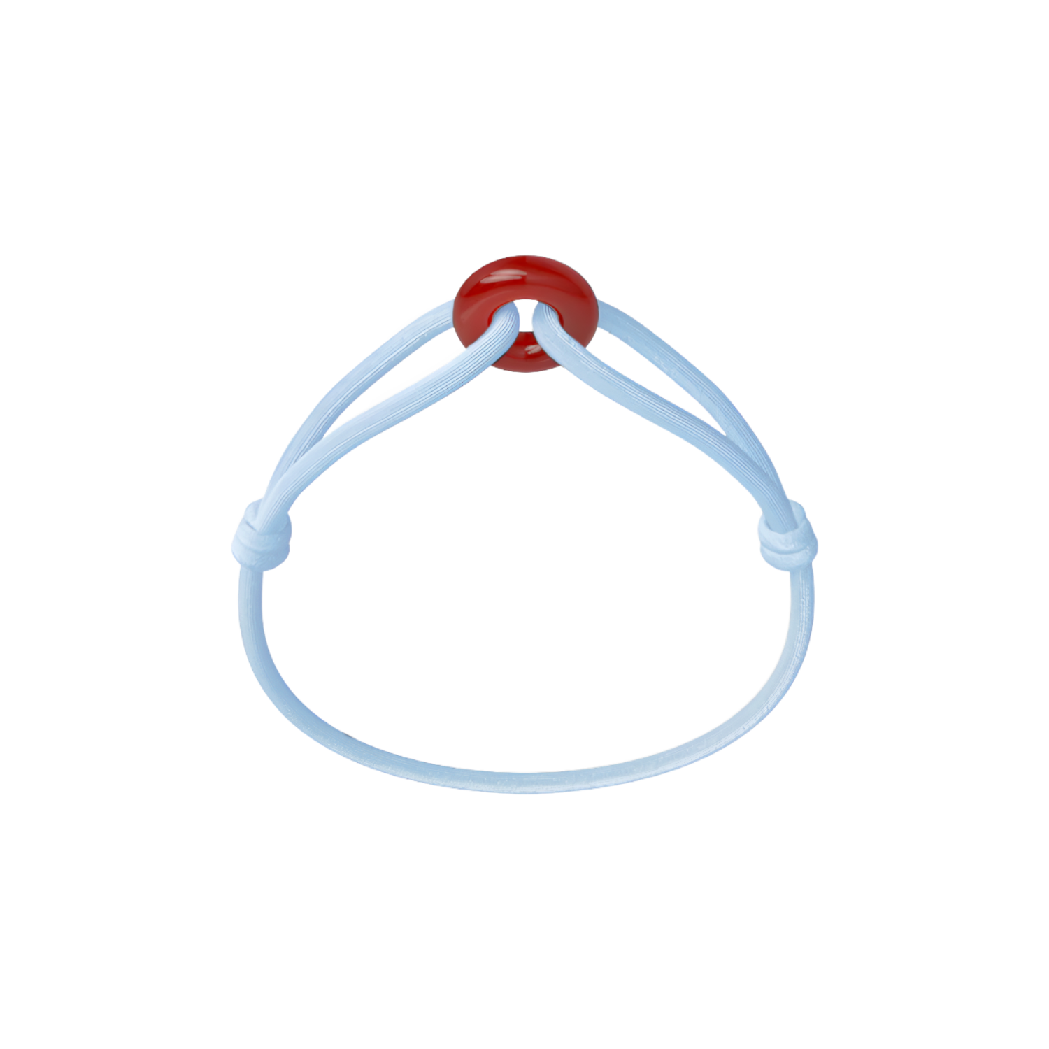 Red Soho Cord Bracelet with Carnelian