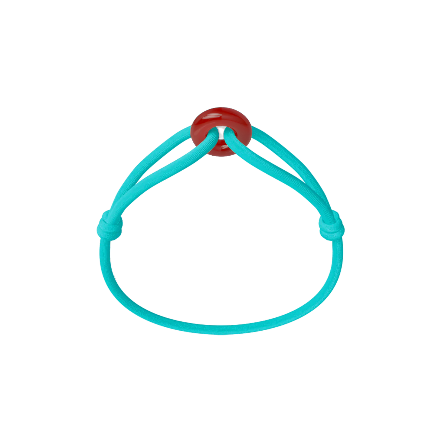 Red Soho Cord Bracelet with Carnelian