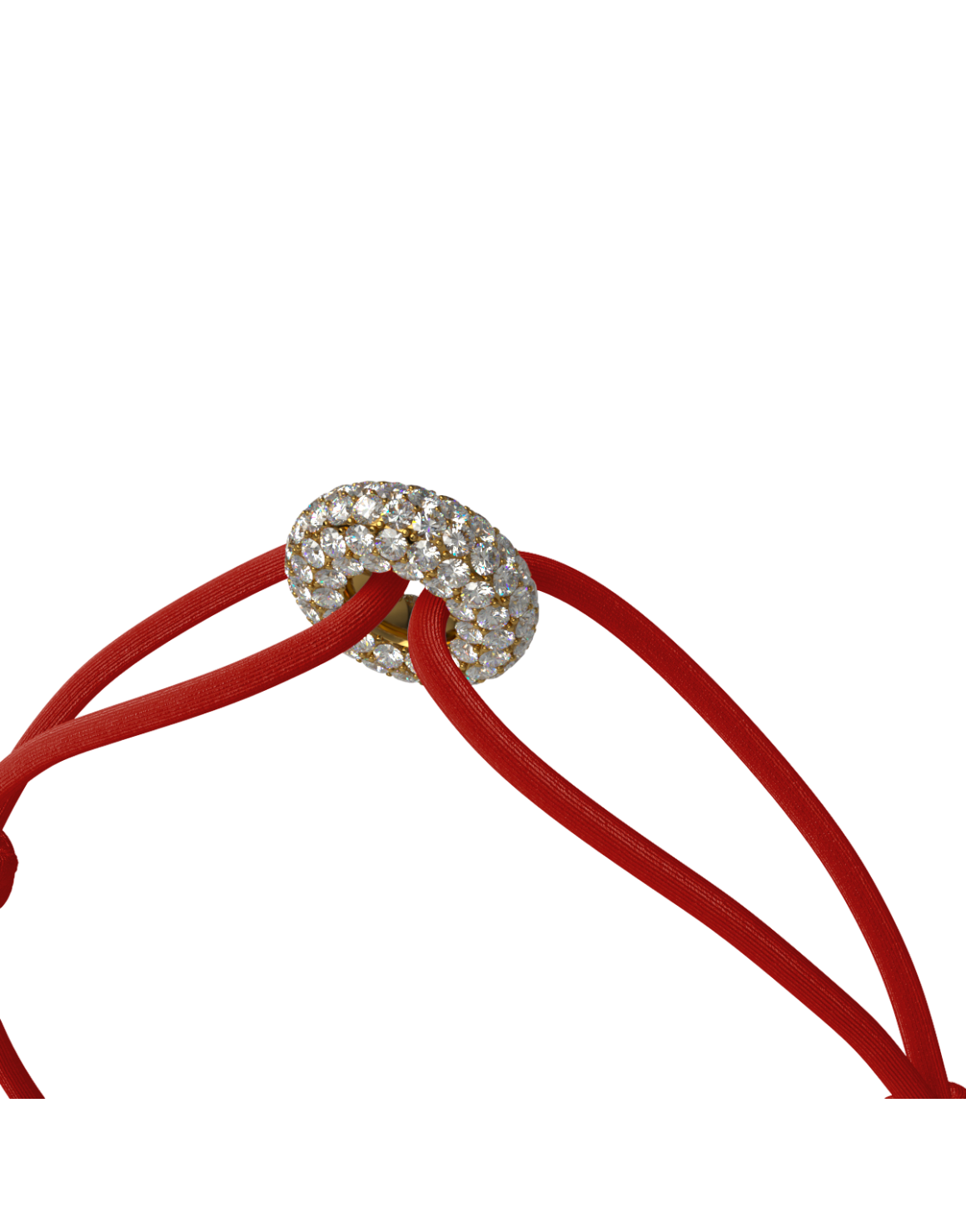 Mini Golden Soho Pave Cord Bracelet