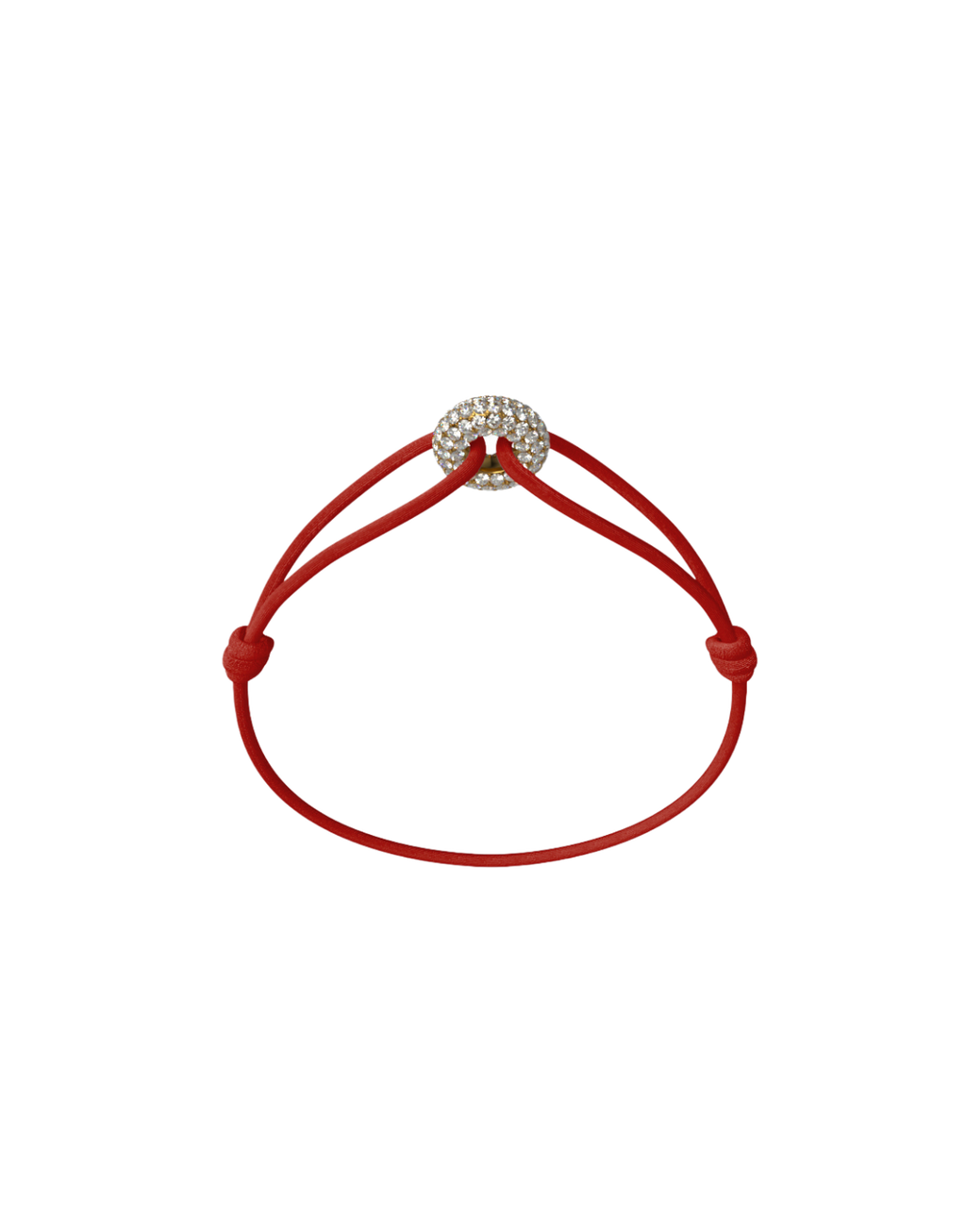 Mini Golden Soho Pave Cord Bracelet