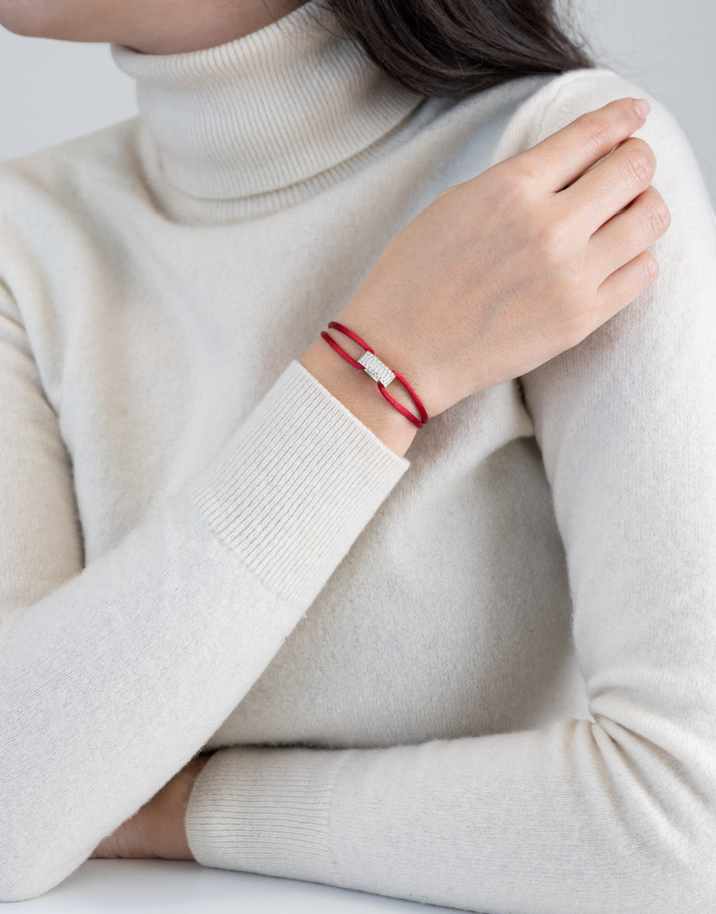 Regent Cord Bracelet in Sterling Silver