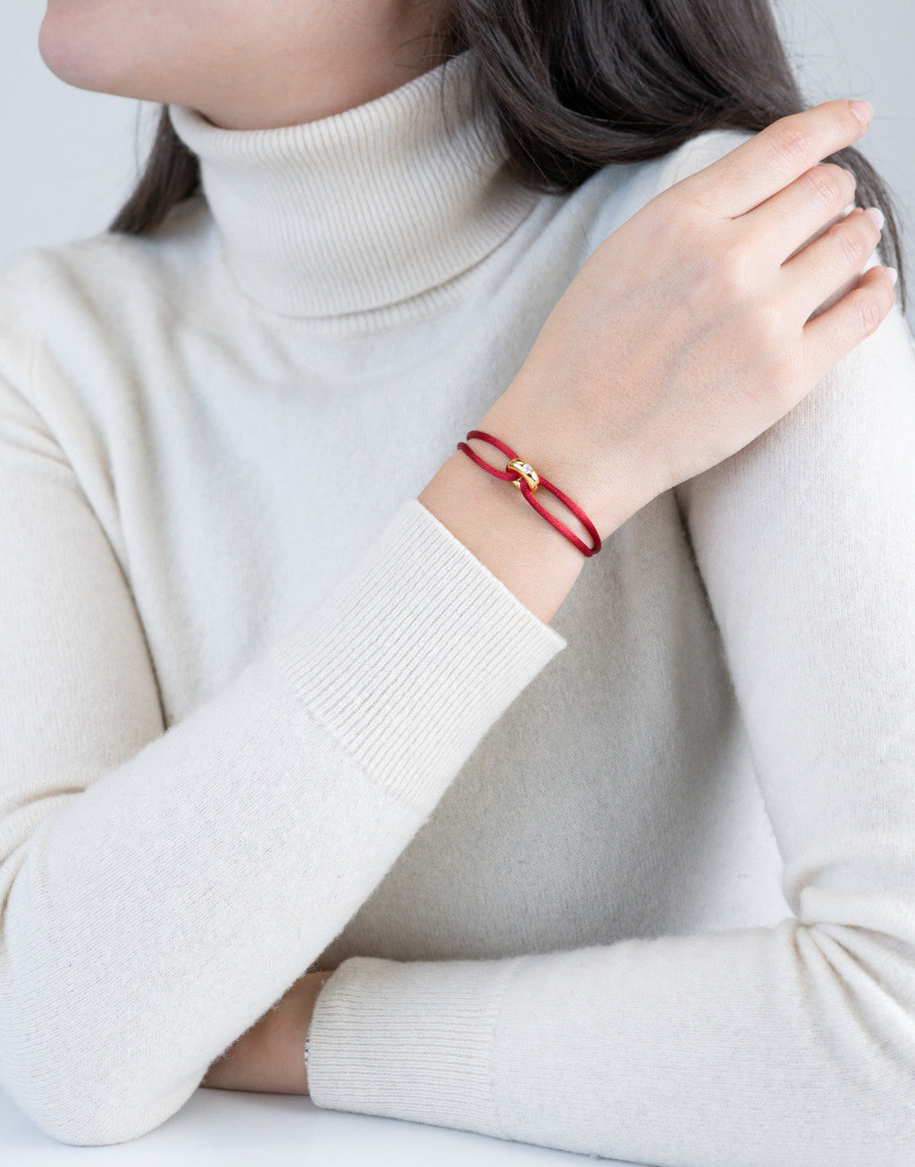 Golden Diamond Cord Bracelet