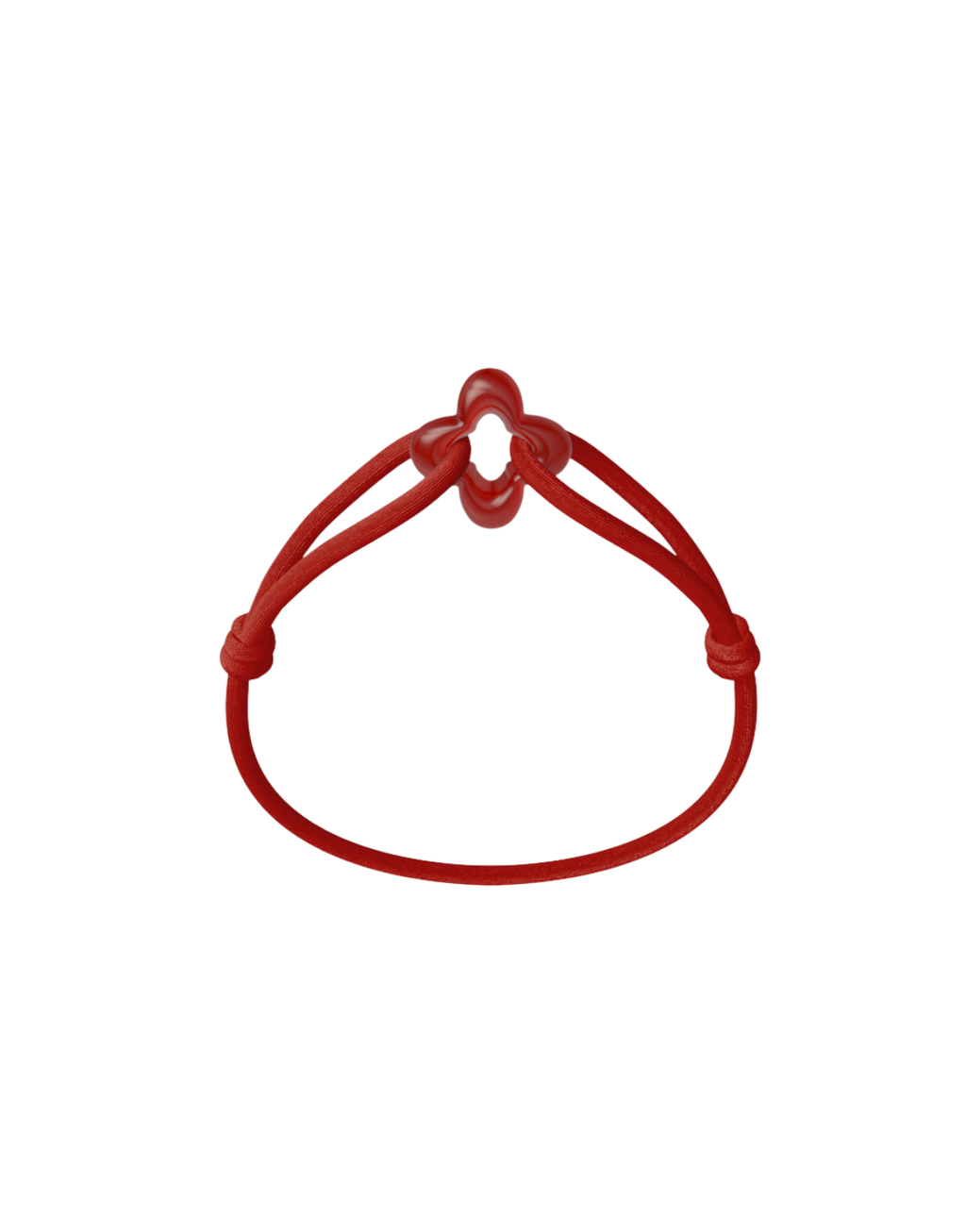 Red Clover Cord Bracelet with Carnelian