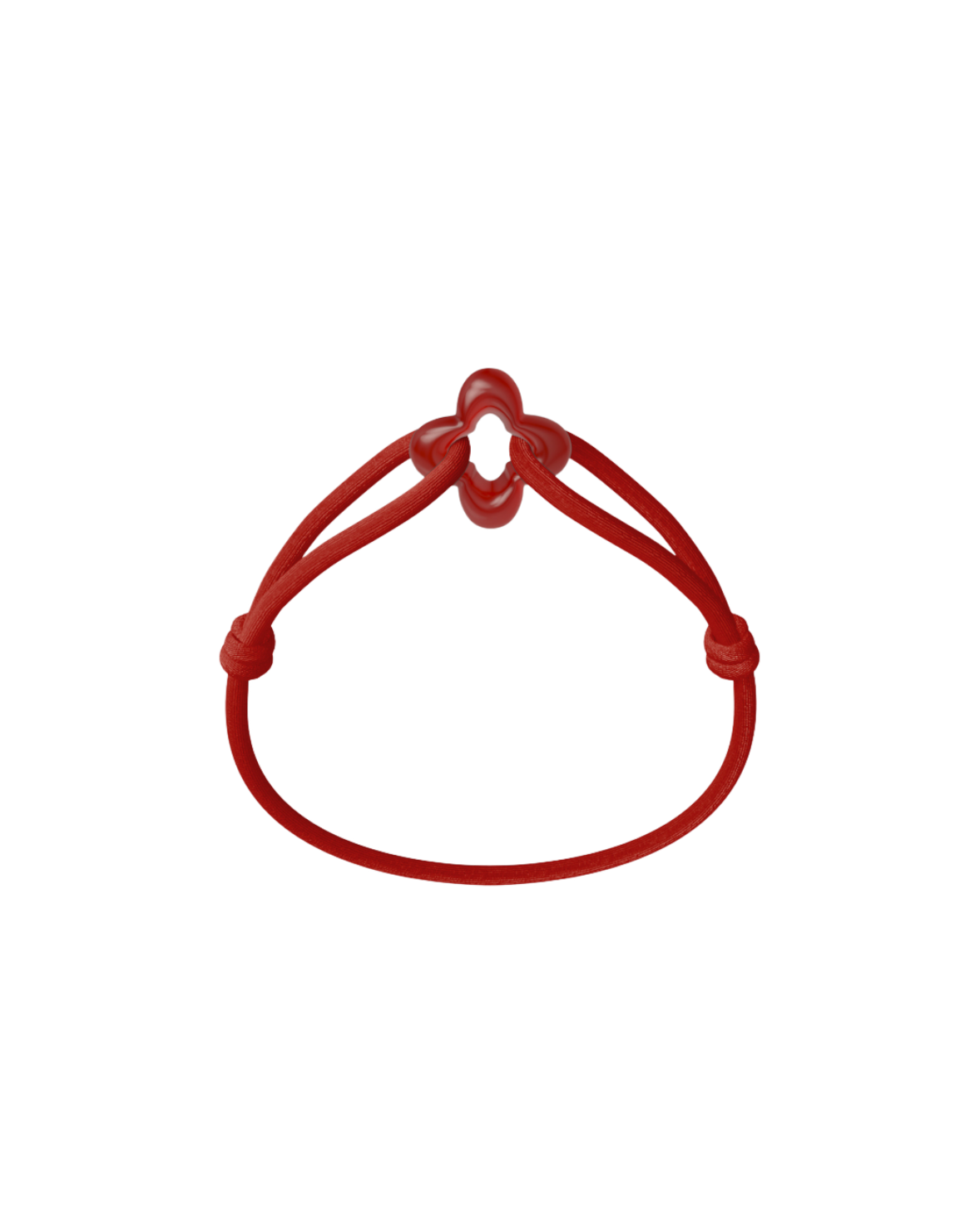 Red Clover Cord Bracelet with Carnelian