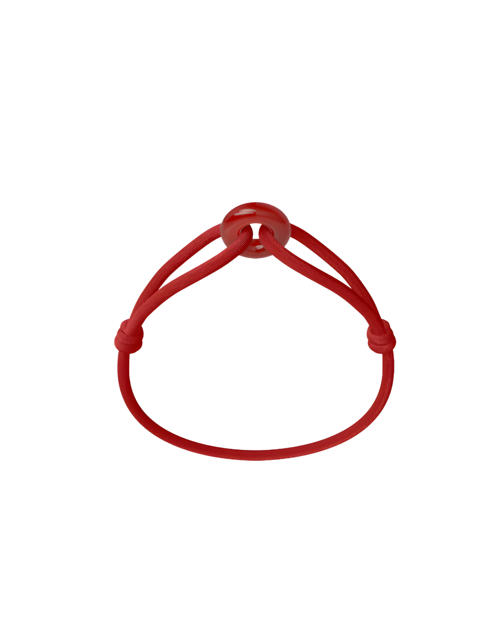 Red Soho Cord Bracelet with Carnelian