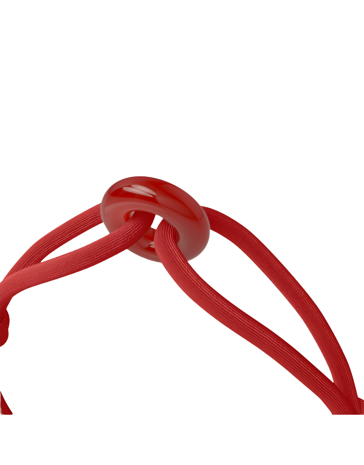 Red Soho Cord Bracelet with Carnelian