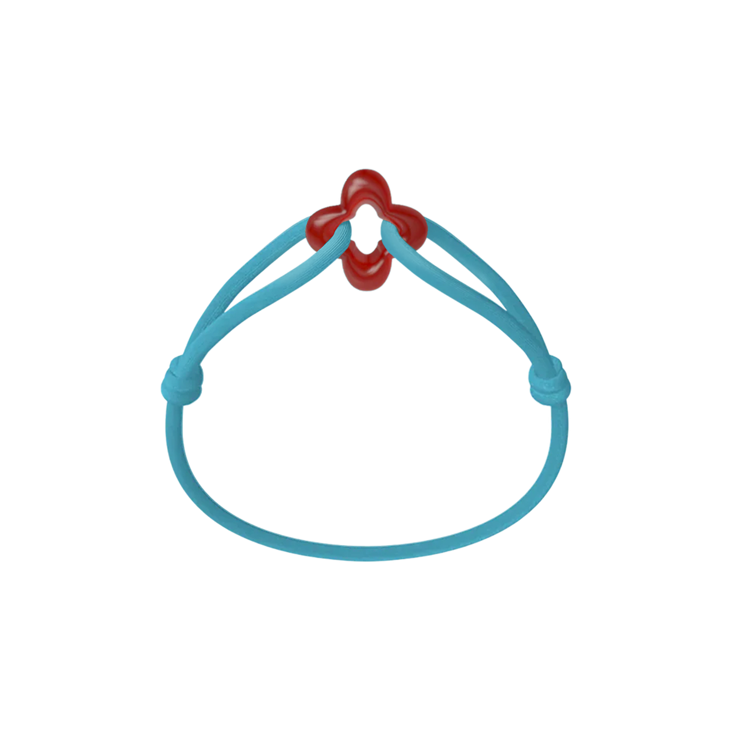 Red Clover Cord Bracelet with Carnelian