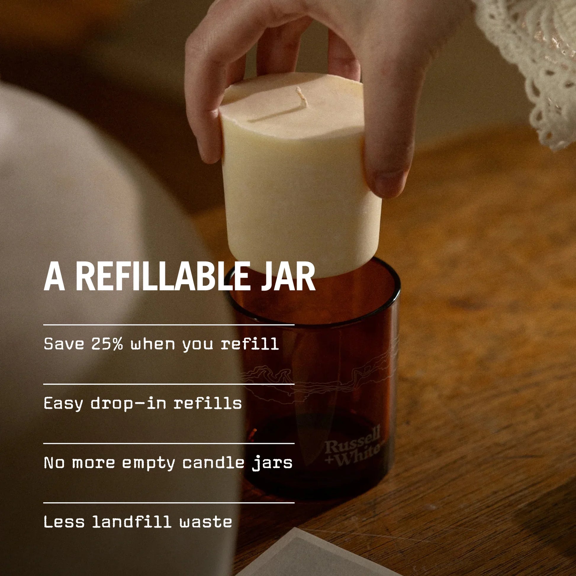 Sequoia 250g Scented Candle Refill