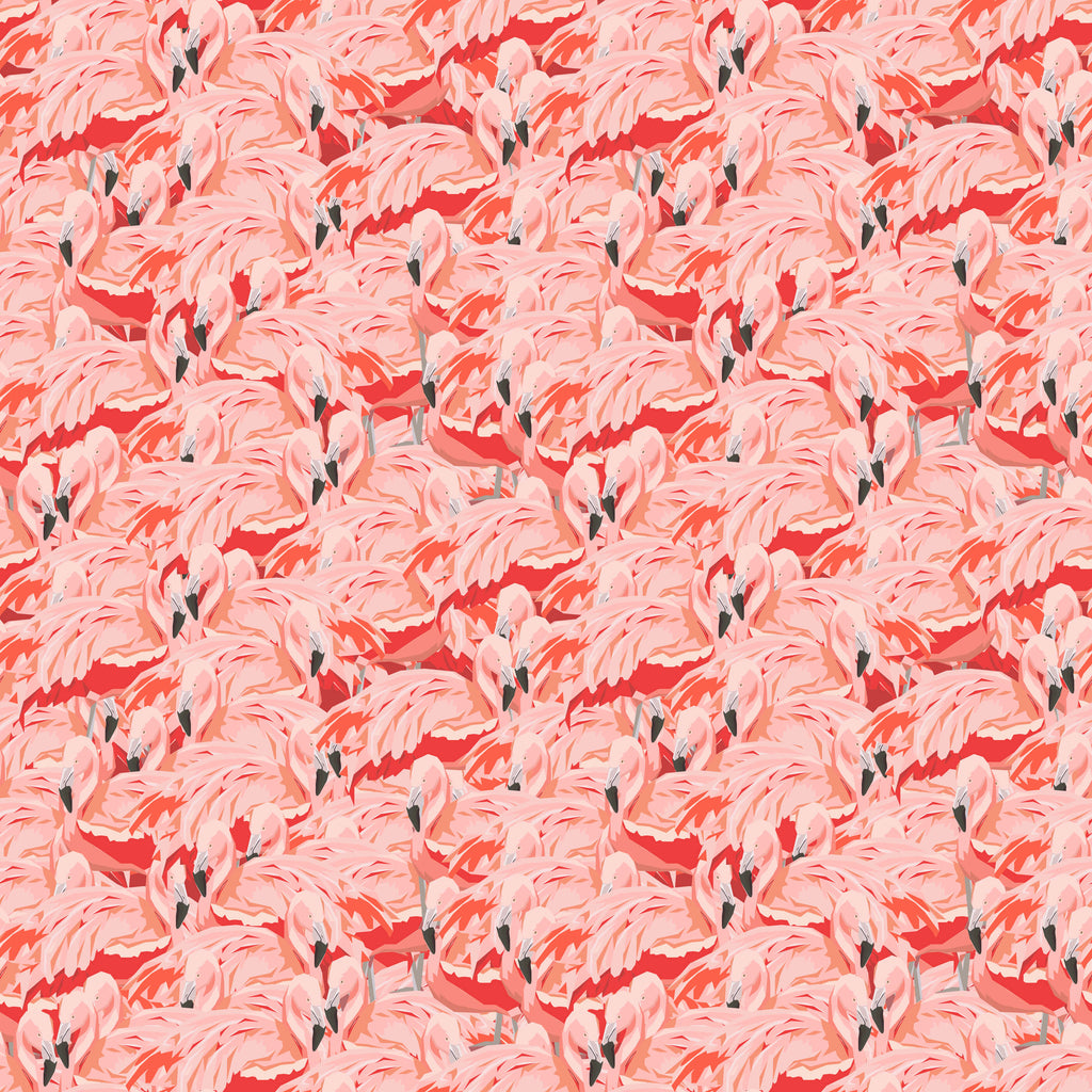 Pink Flamingo Abstract Wallpaper