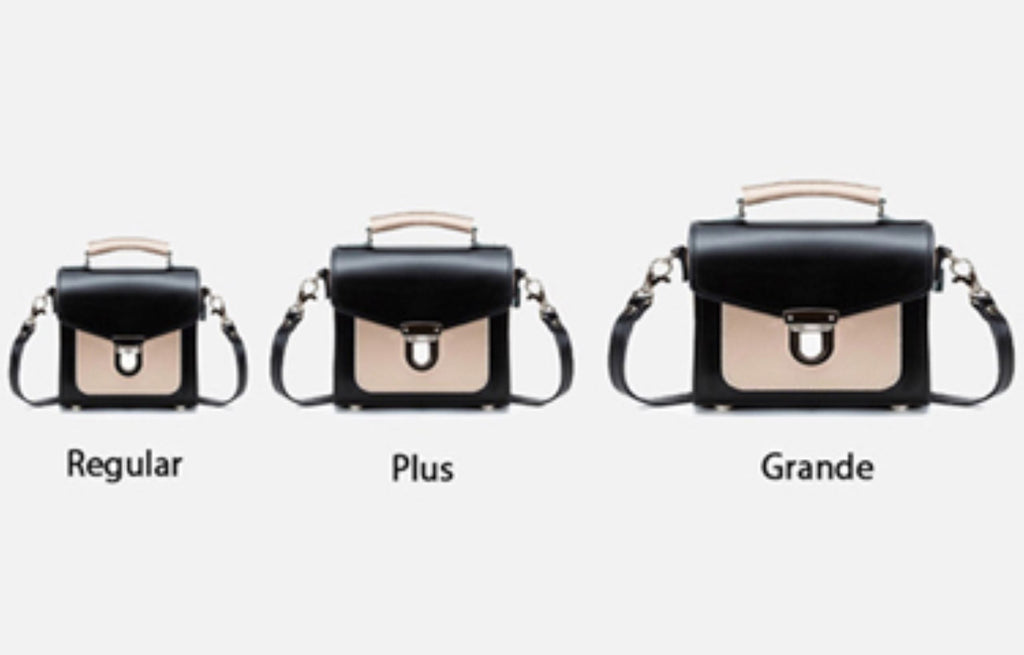 Handmade Leather Sugarcube Handbag in Rose Truffle
