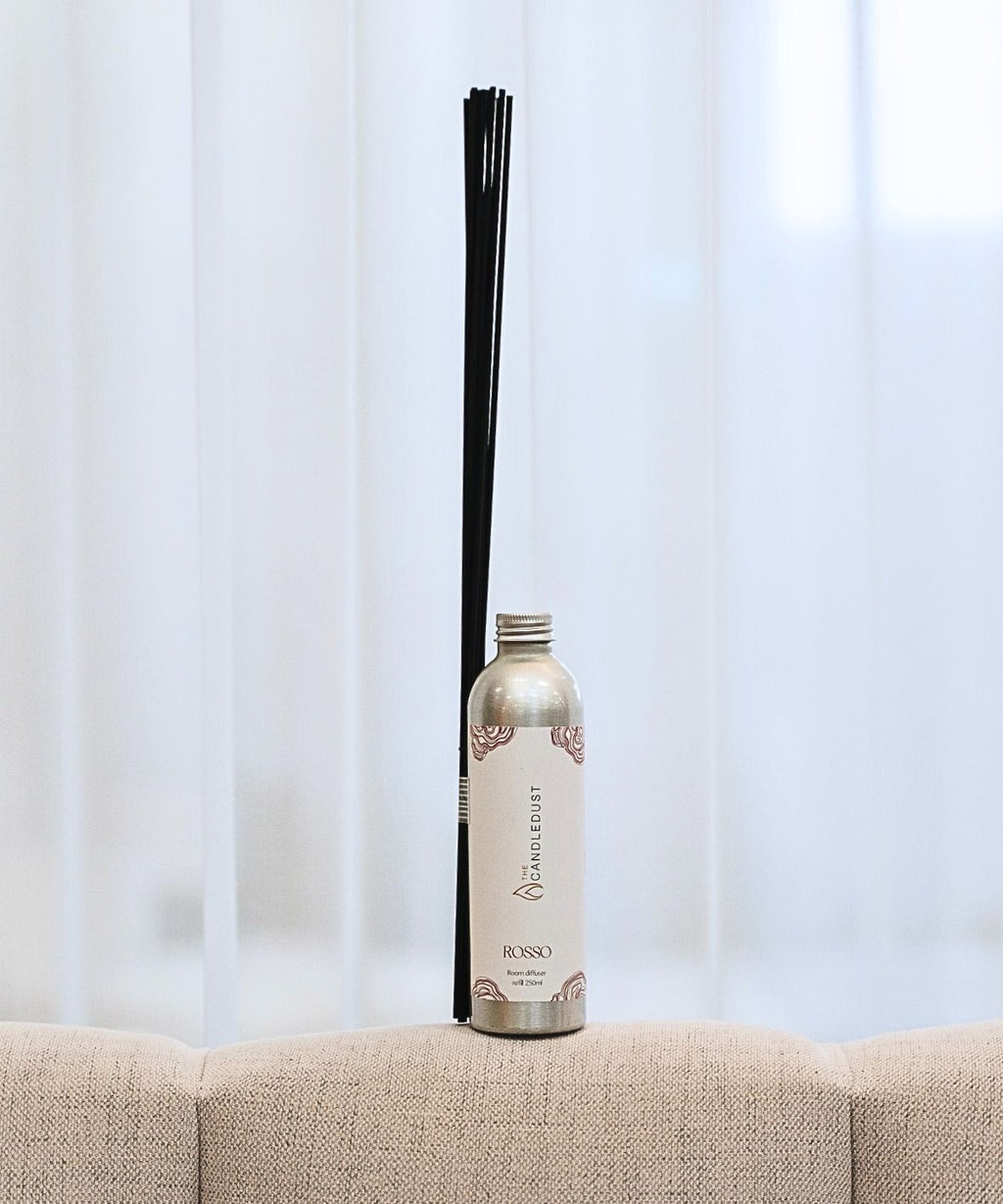 Rosso Room Diffuser – Enchanting Aroma & Elegant Design by Candledust at www.brixbailey.com